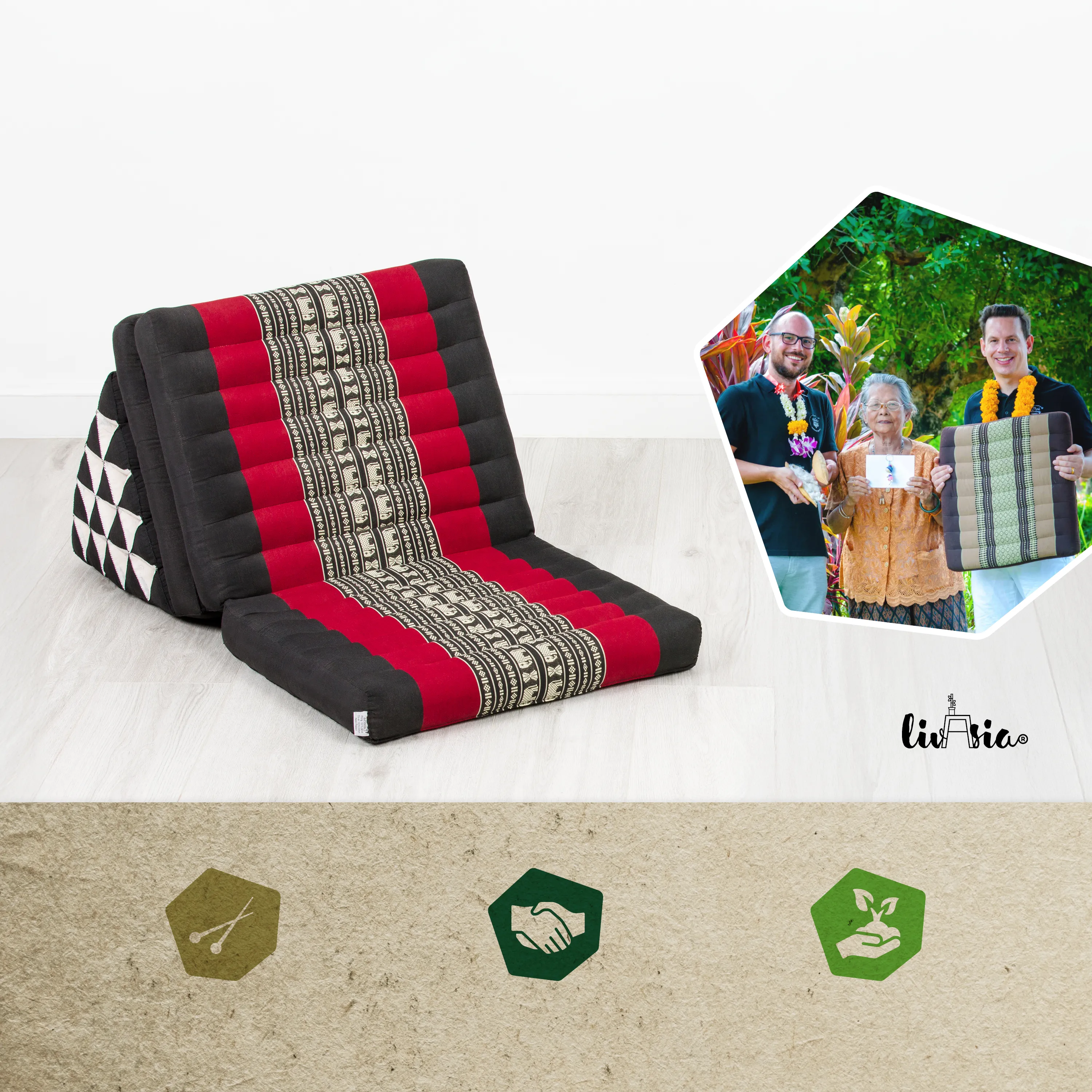 Kapok Thai Cushion XXL Tall