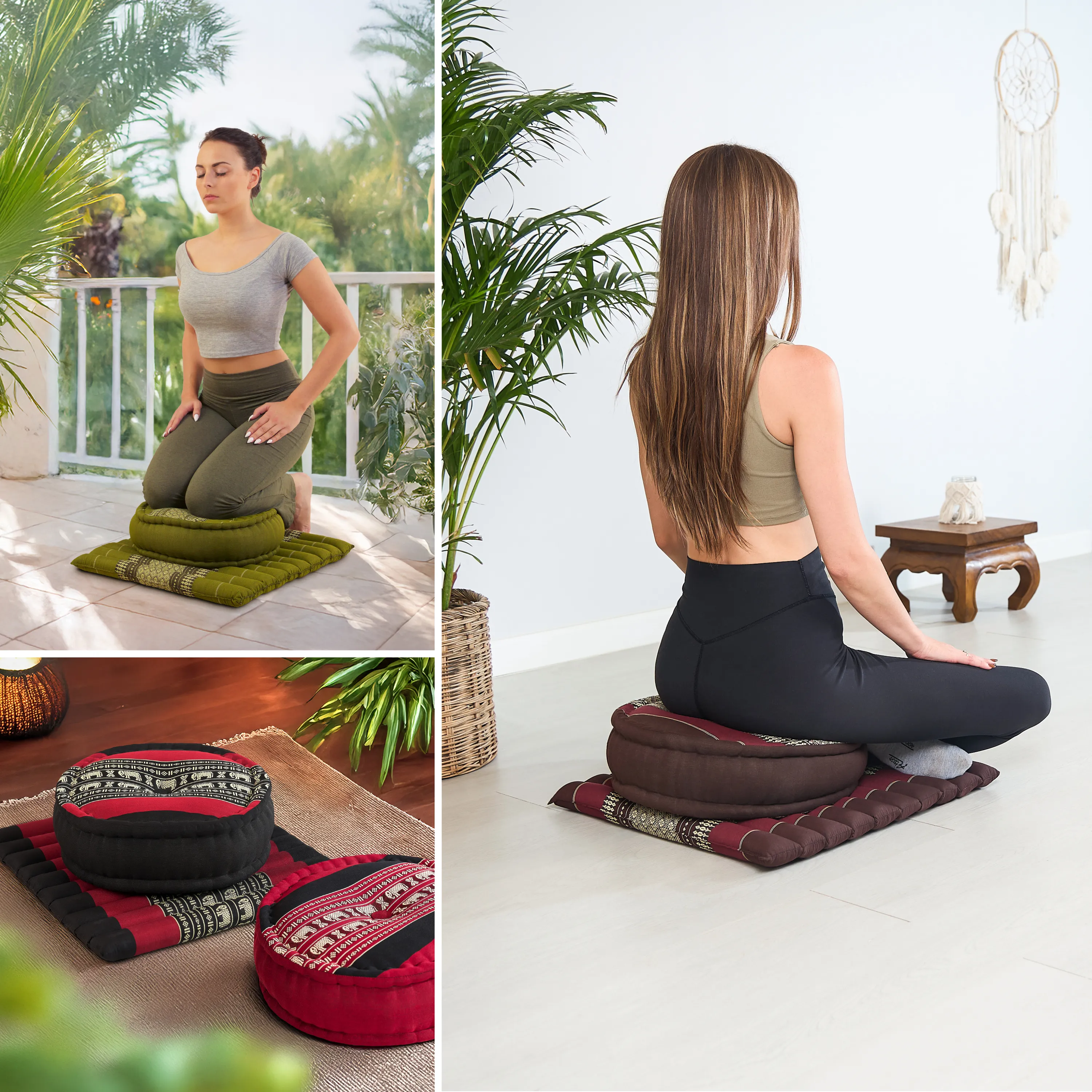 Kapok Meditation Cushion Set L