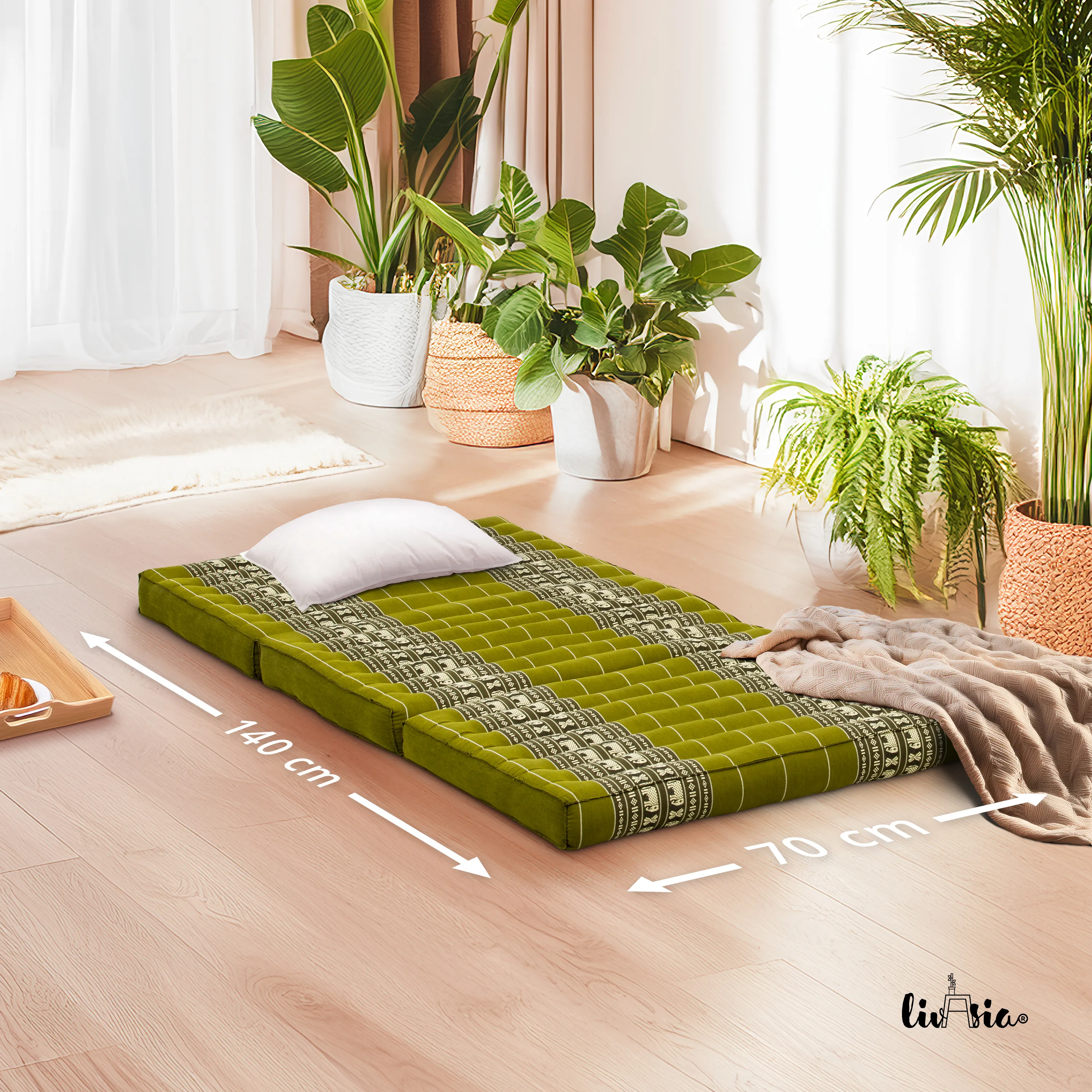 Kapok Folding Mattress for Kids, 70 cm wide