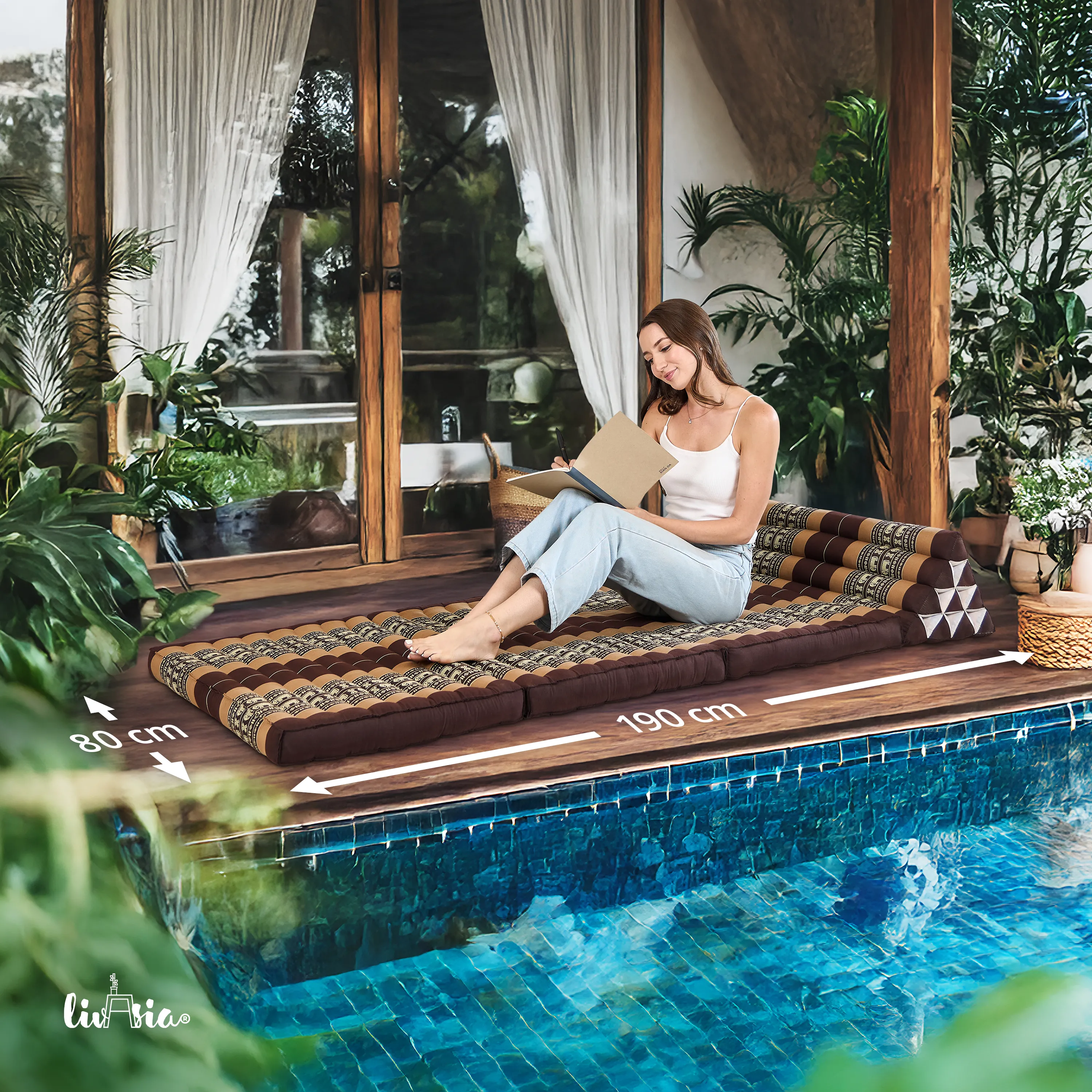 Kapok Thai Cushion XXL Wide