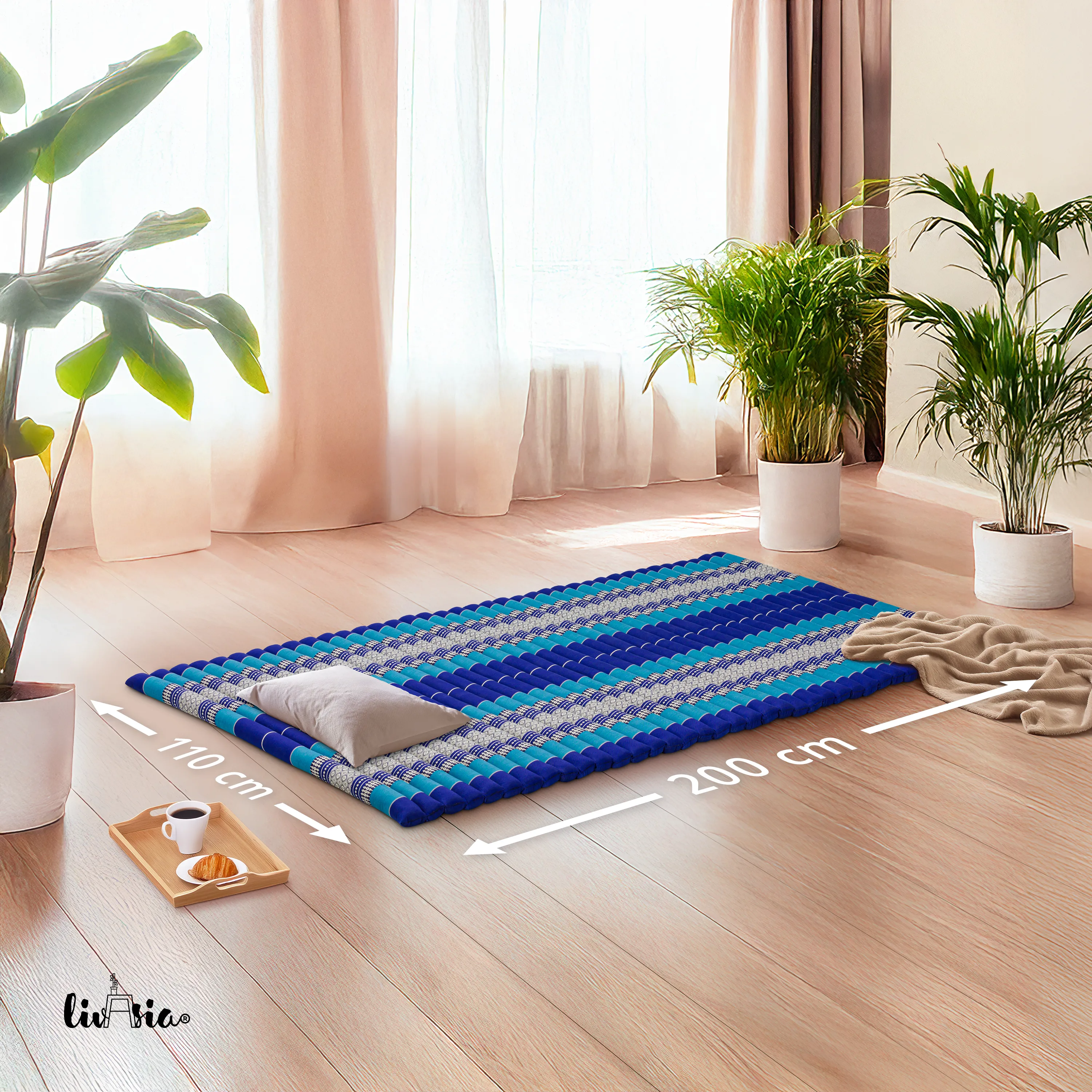 Kapok Roll Mat, 110 cm wide