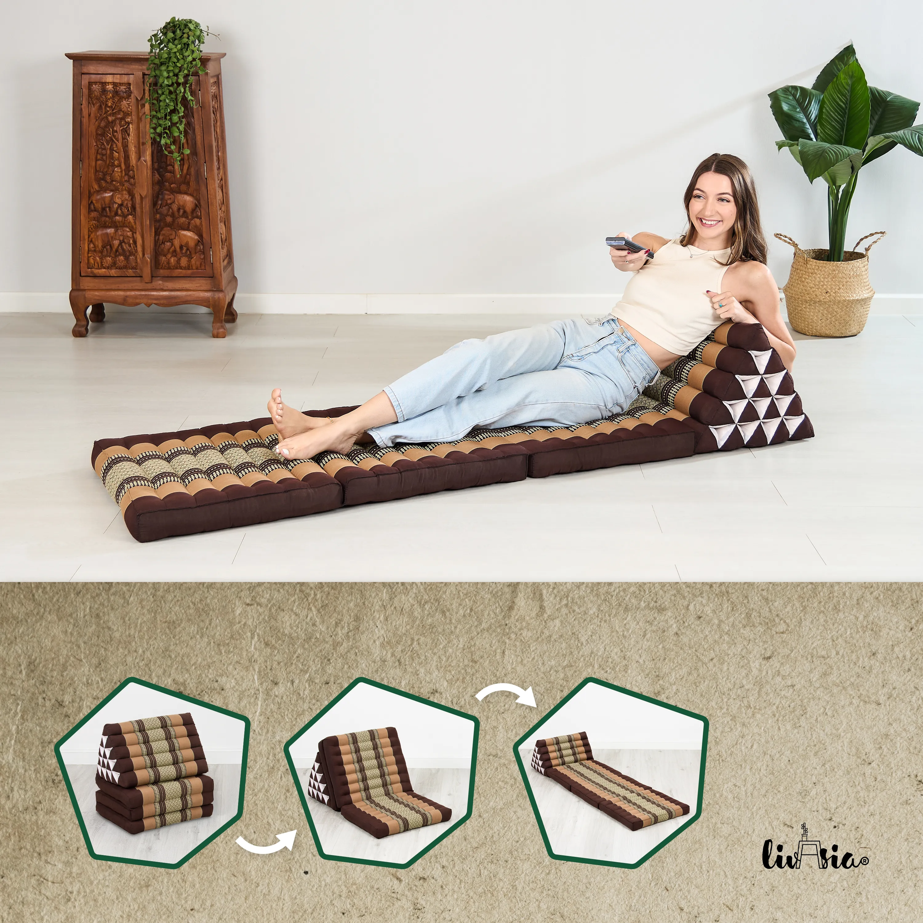 Kapok Thai Cushion XXL Tall