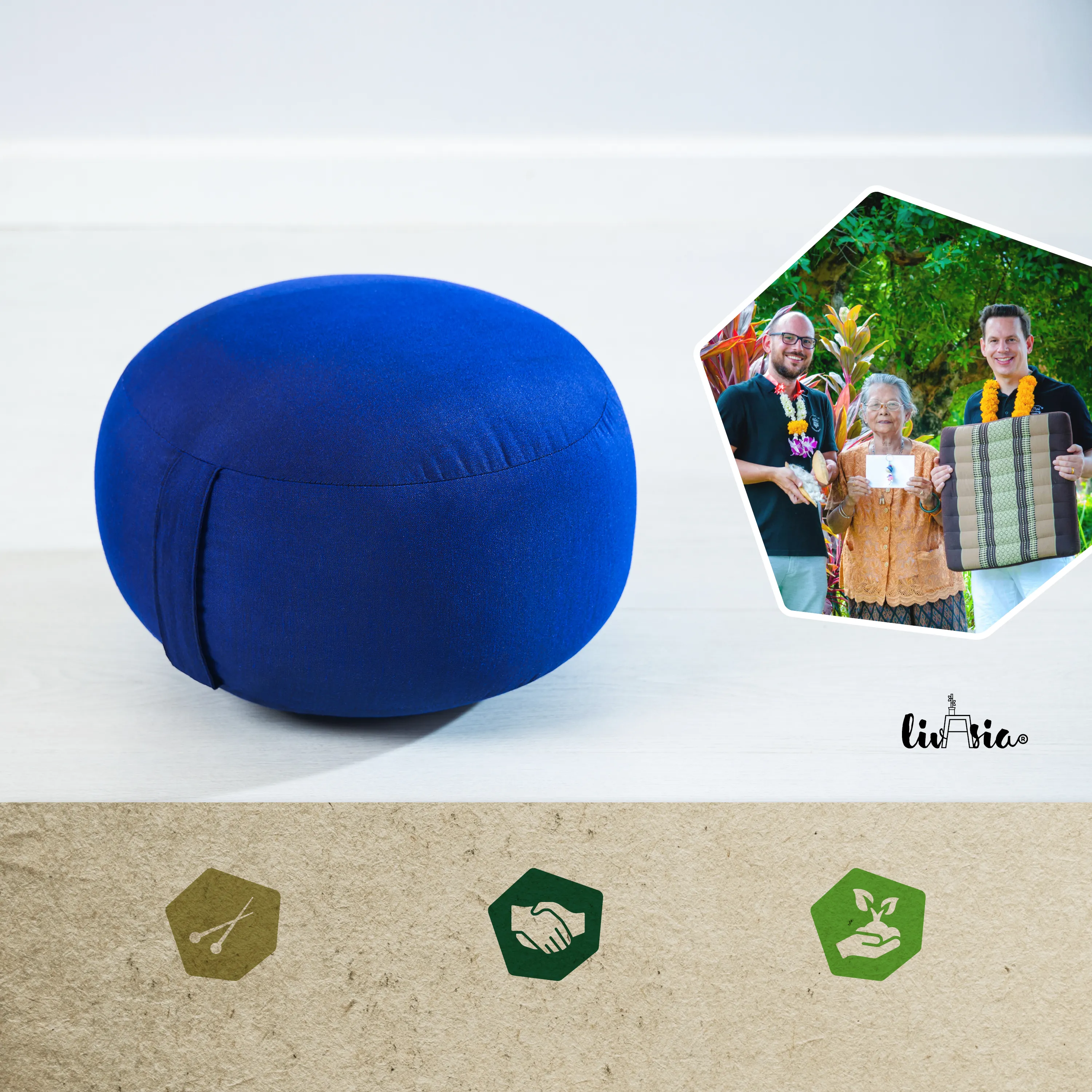 Kapok Zafu Cushion Small, Basic