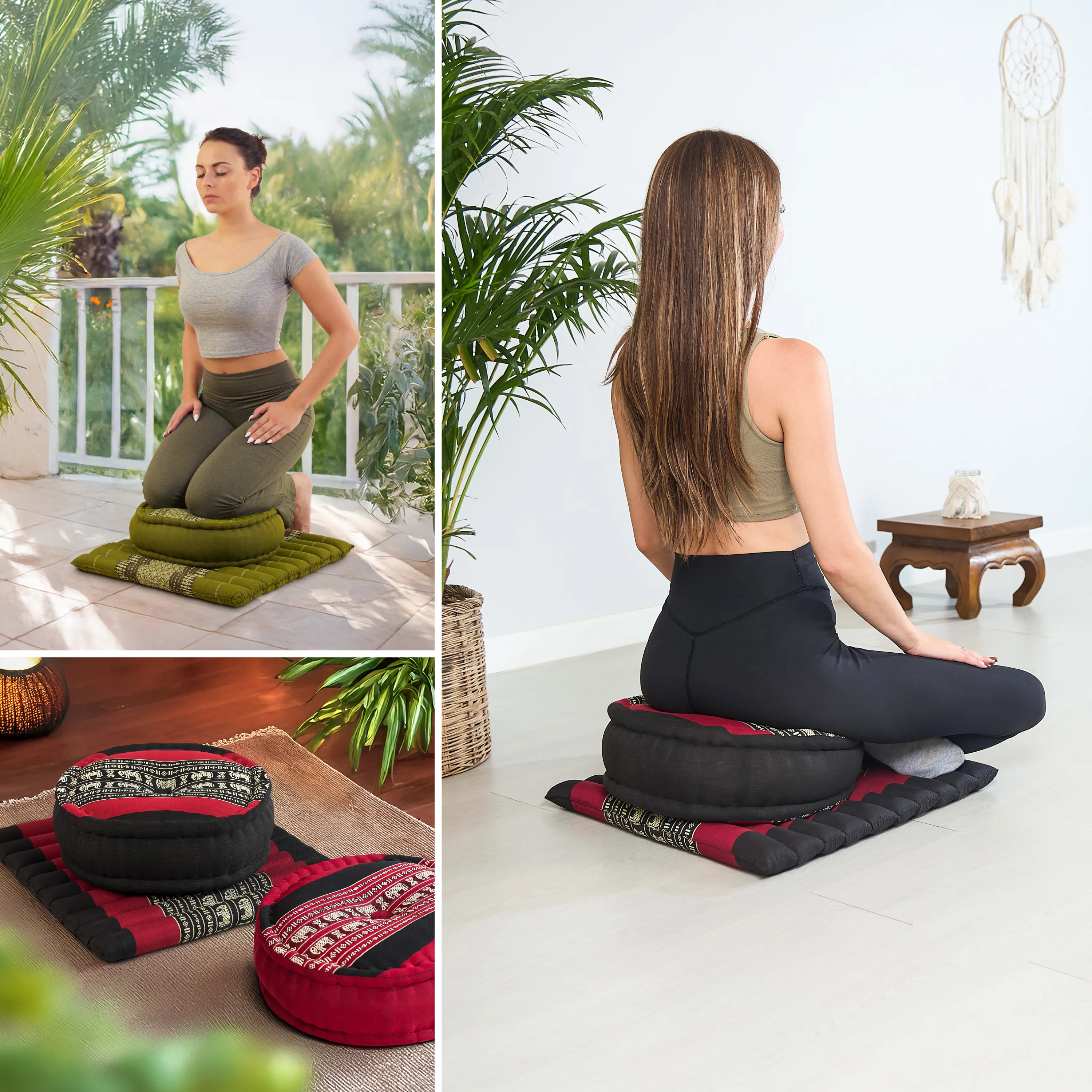 Kapok Meditation Cushion Set L