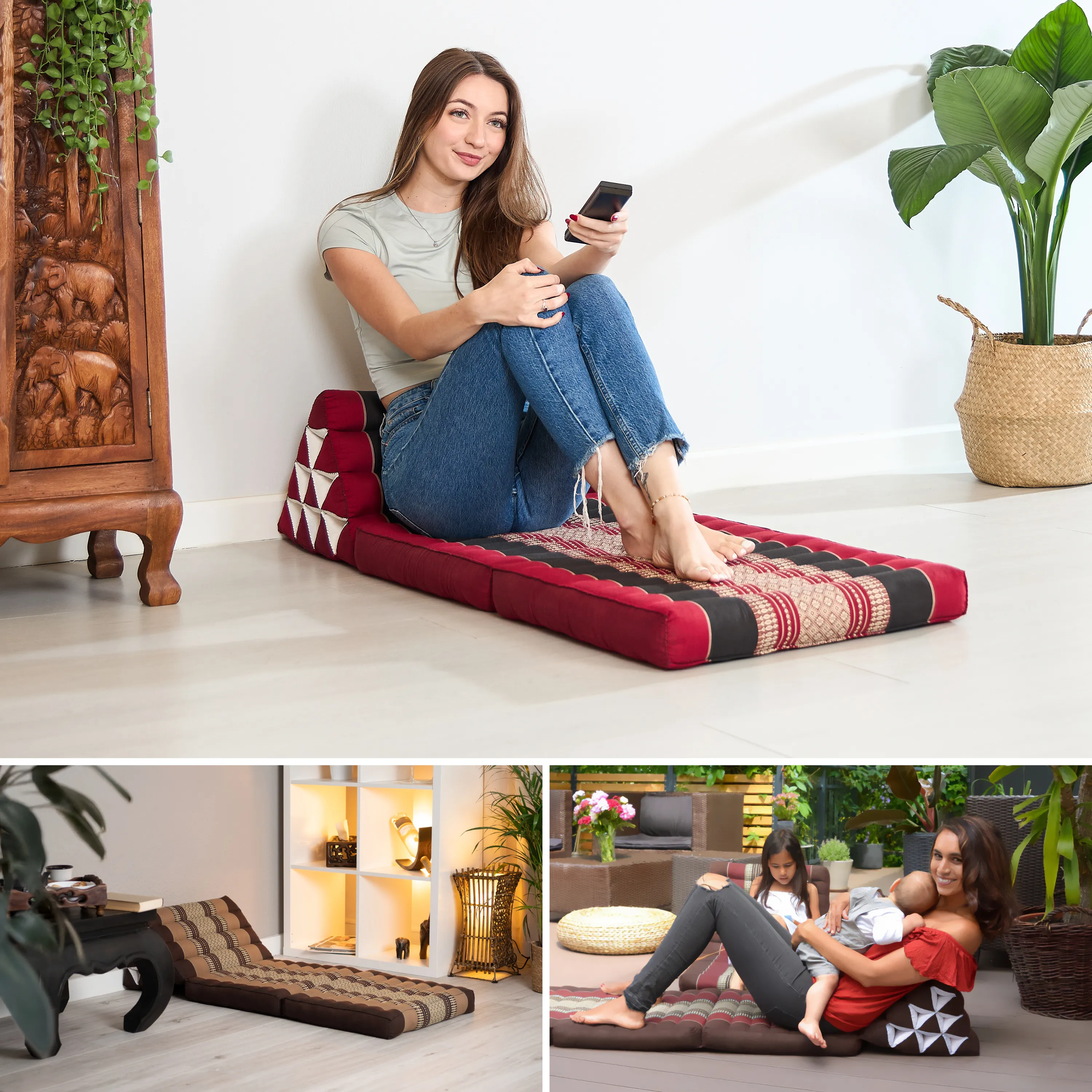 Kapok Thai Cushion 2 Fold