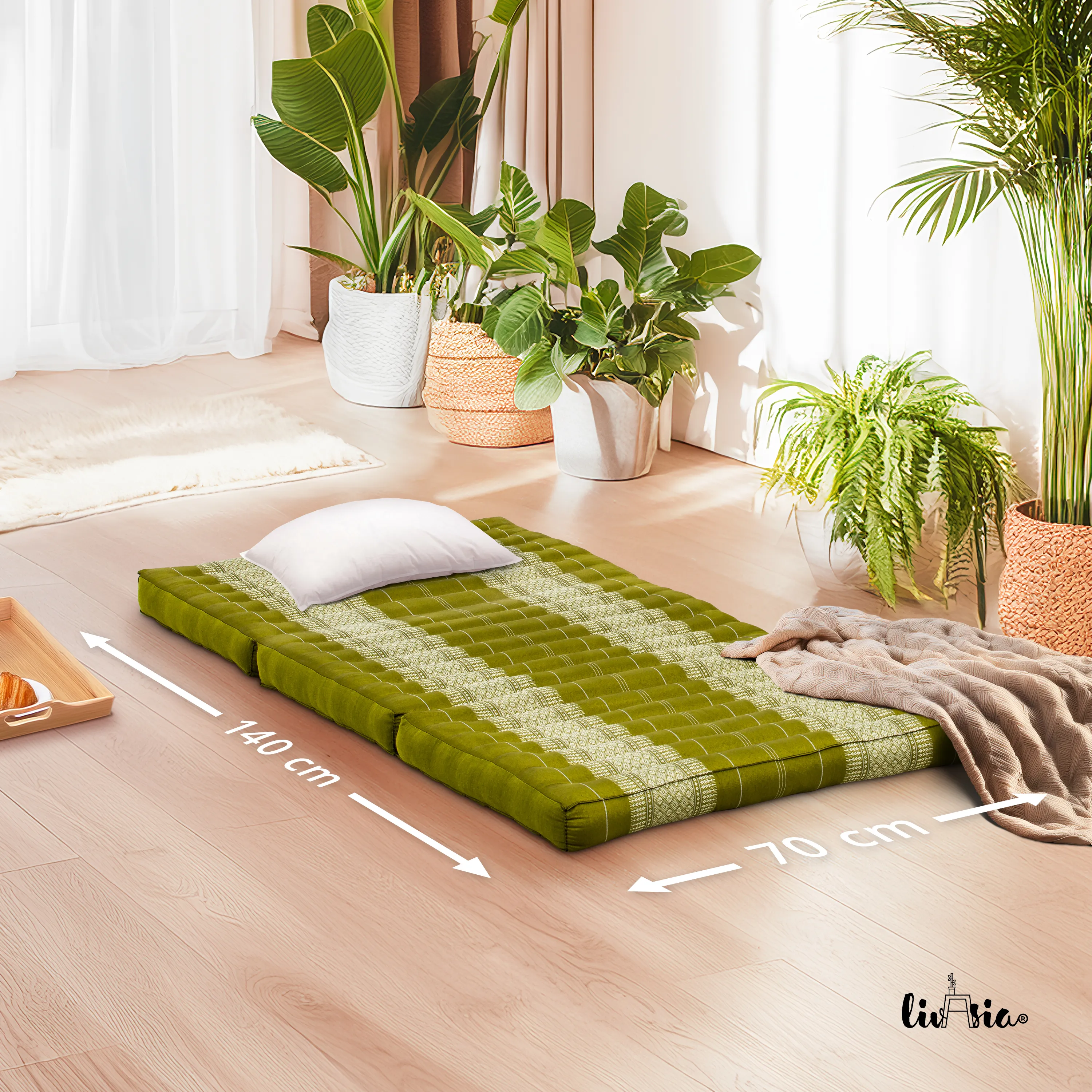 Kapok Folding Mattress for Kids, 70 cm wide