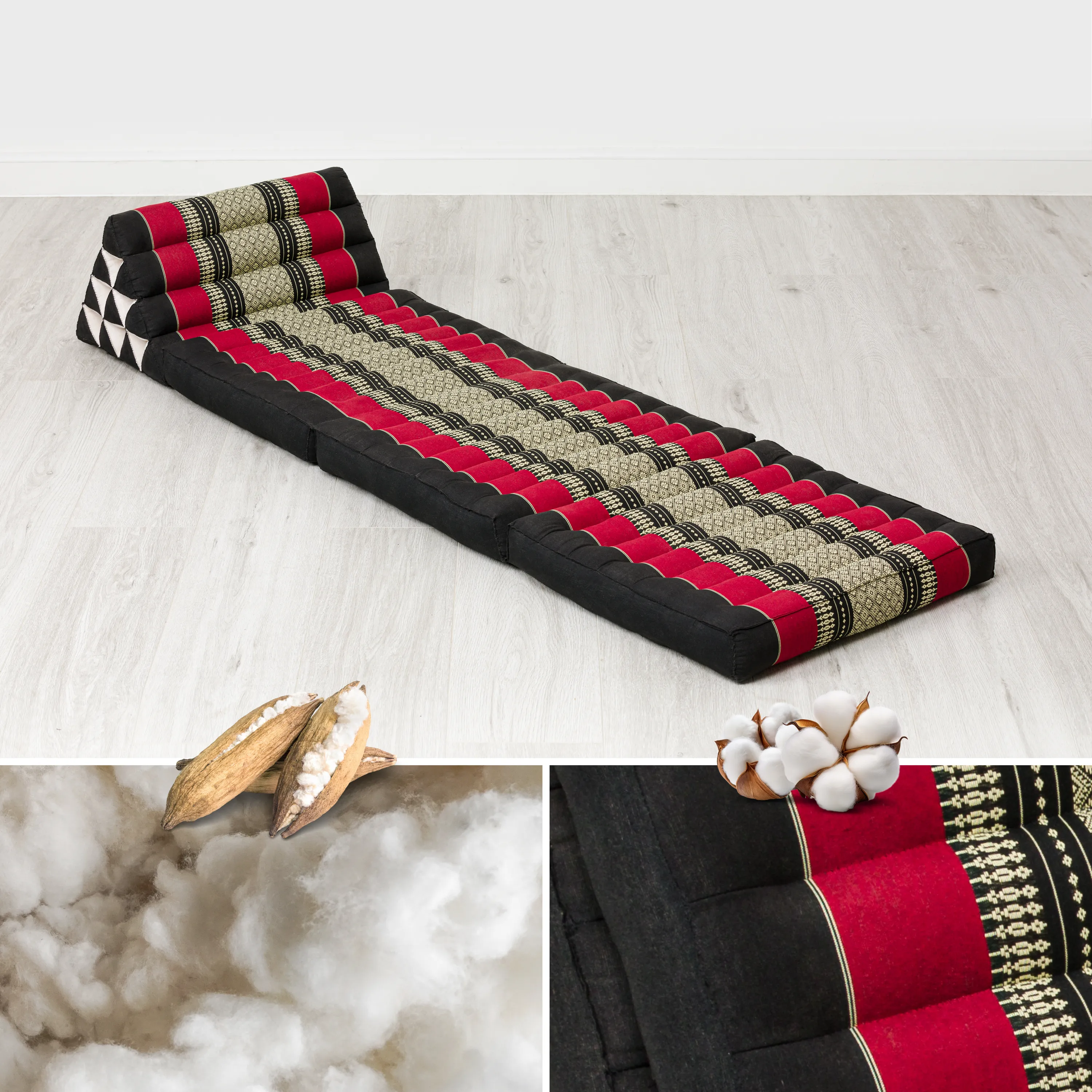 Kapok Thai Cushion 3 Fold, Classic