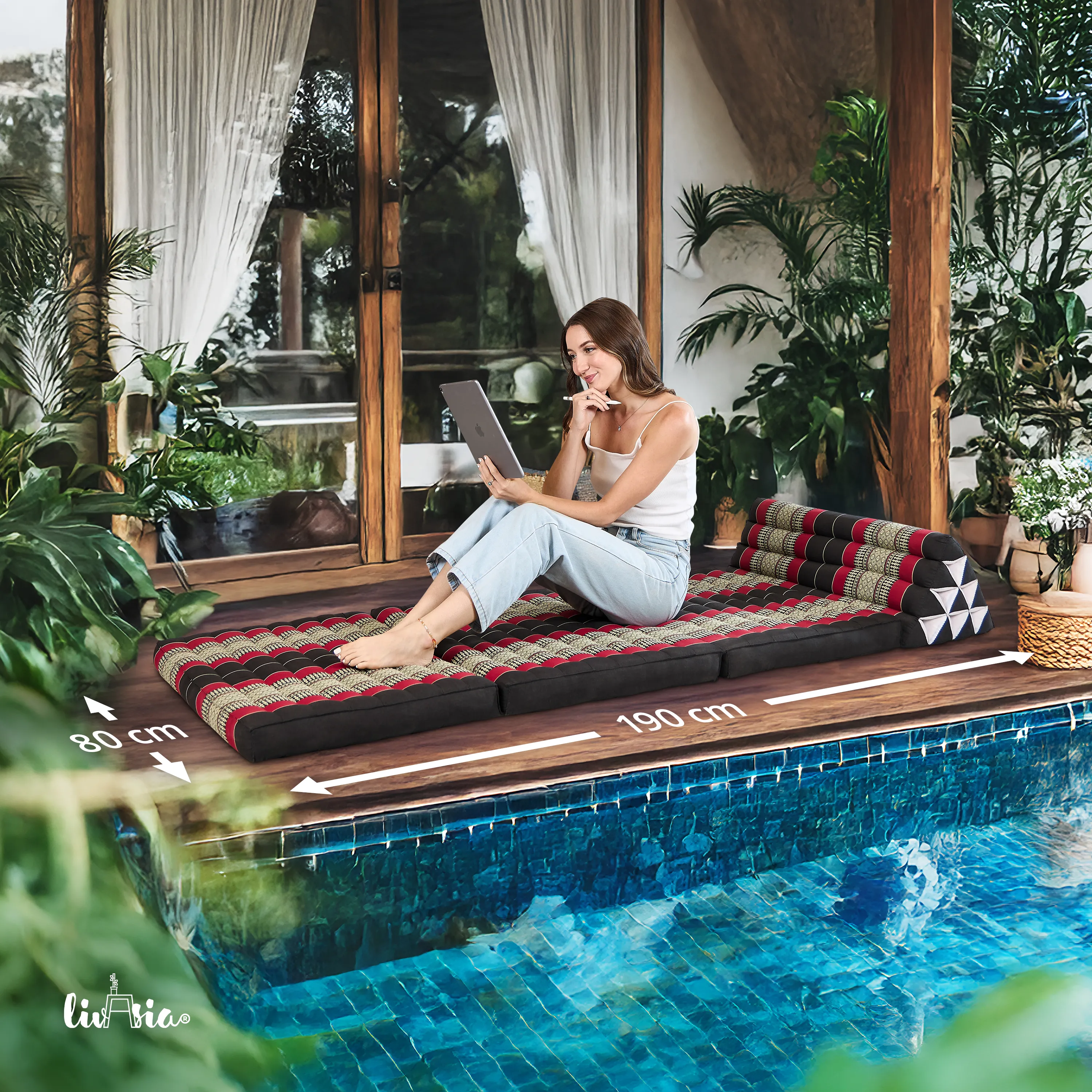Kapok Thai Cushion XXL Wide