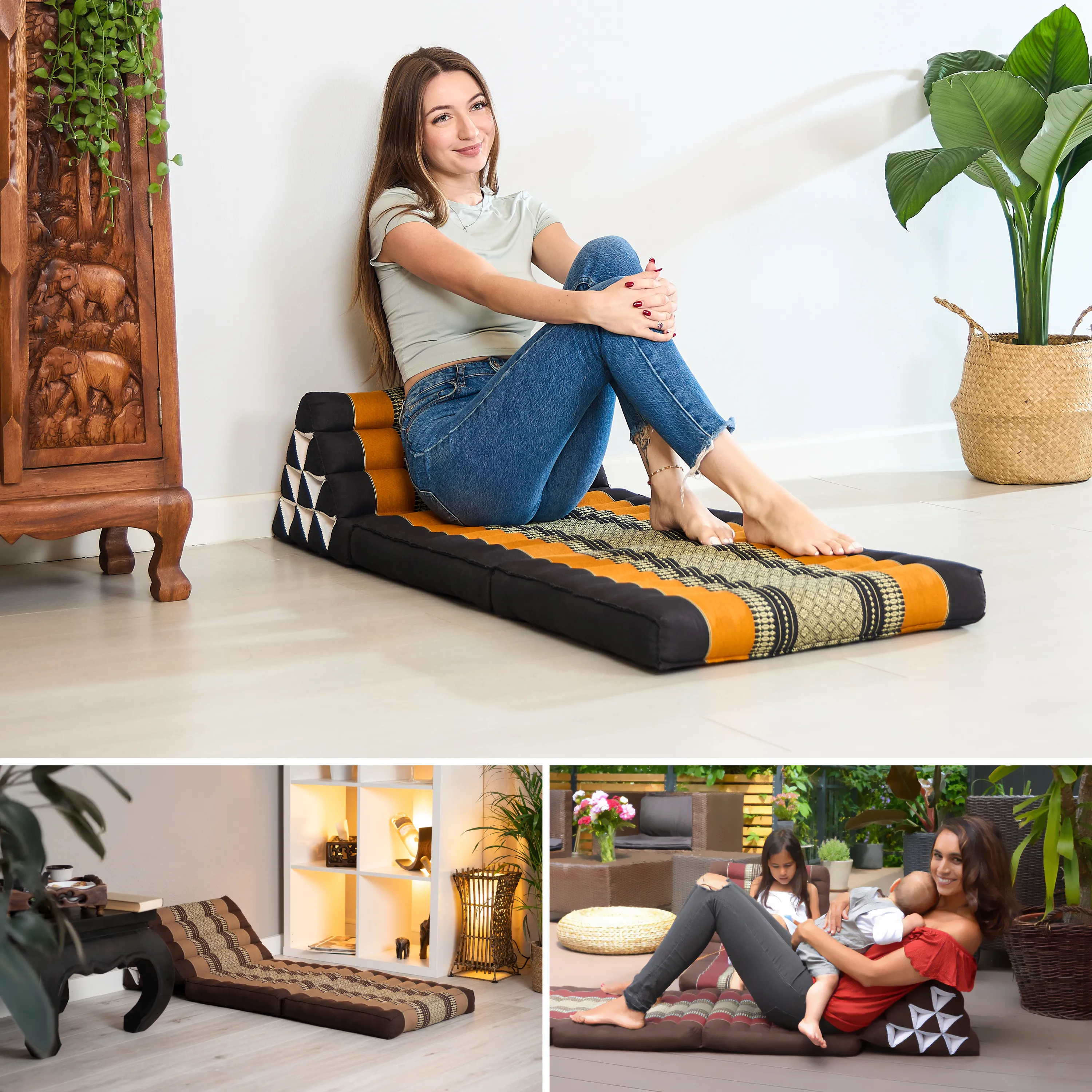 Kapok Thai Cushion 2 Fold