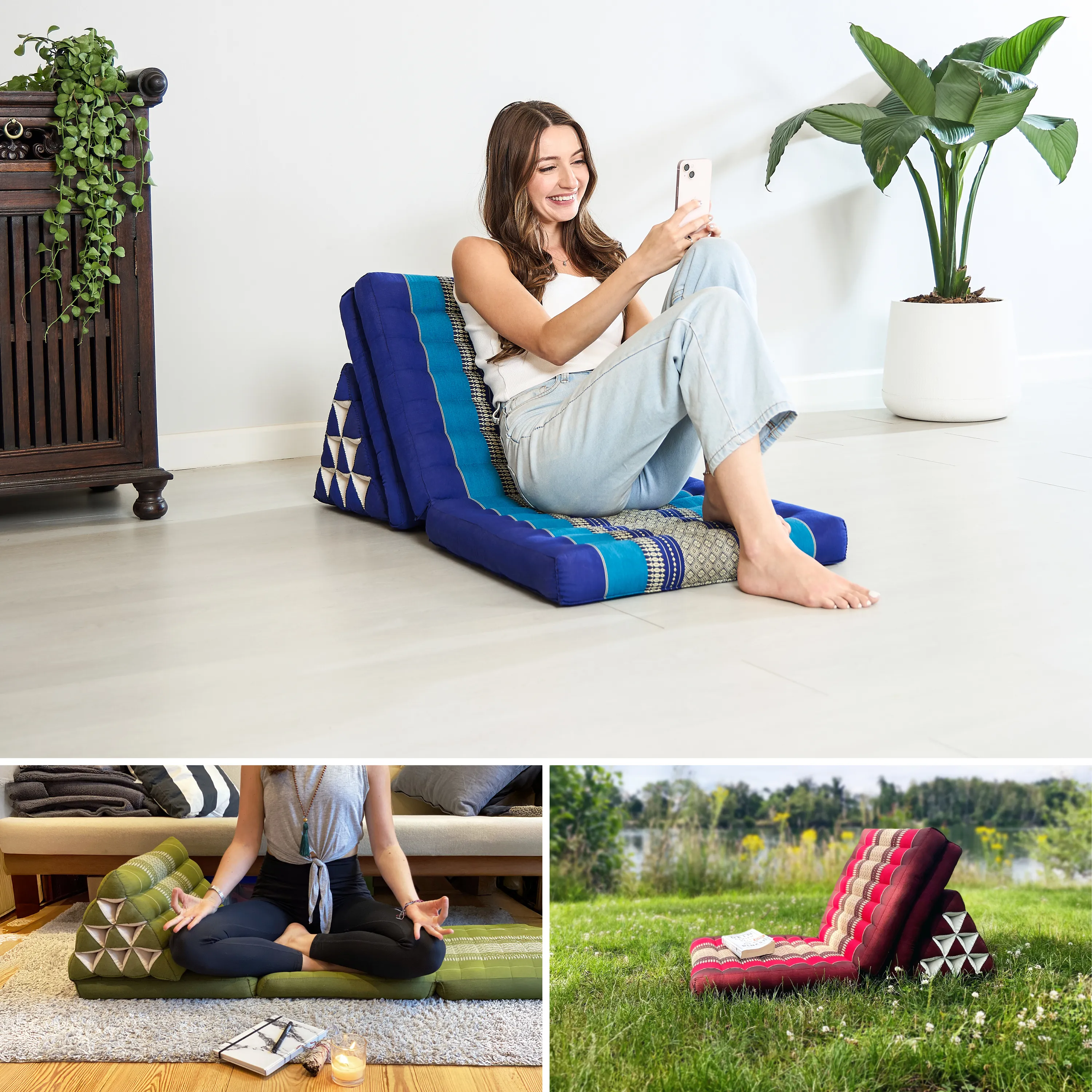 Kapok Thai Cushion 3 Fold, Classic