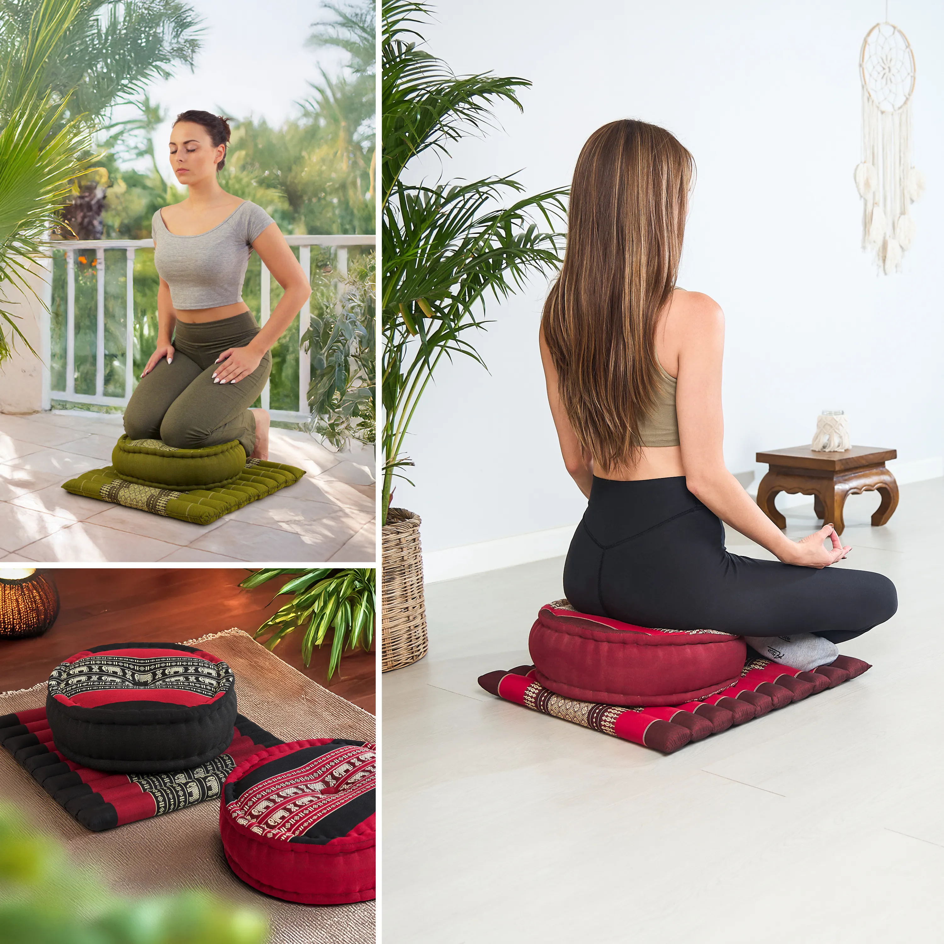 Kapok Meditation Cushion Set L