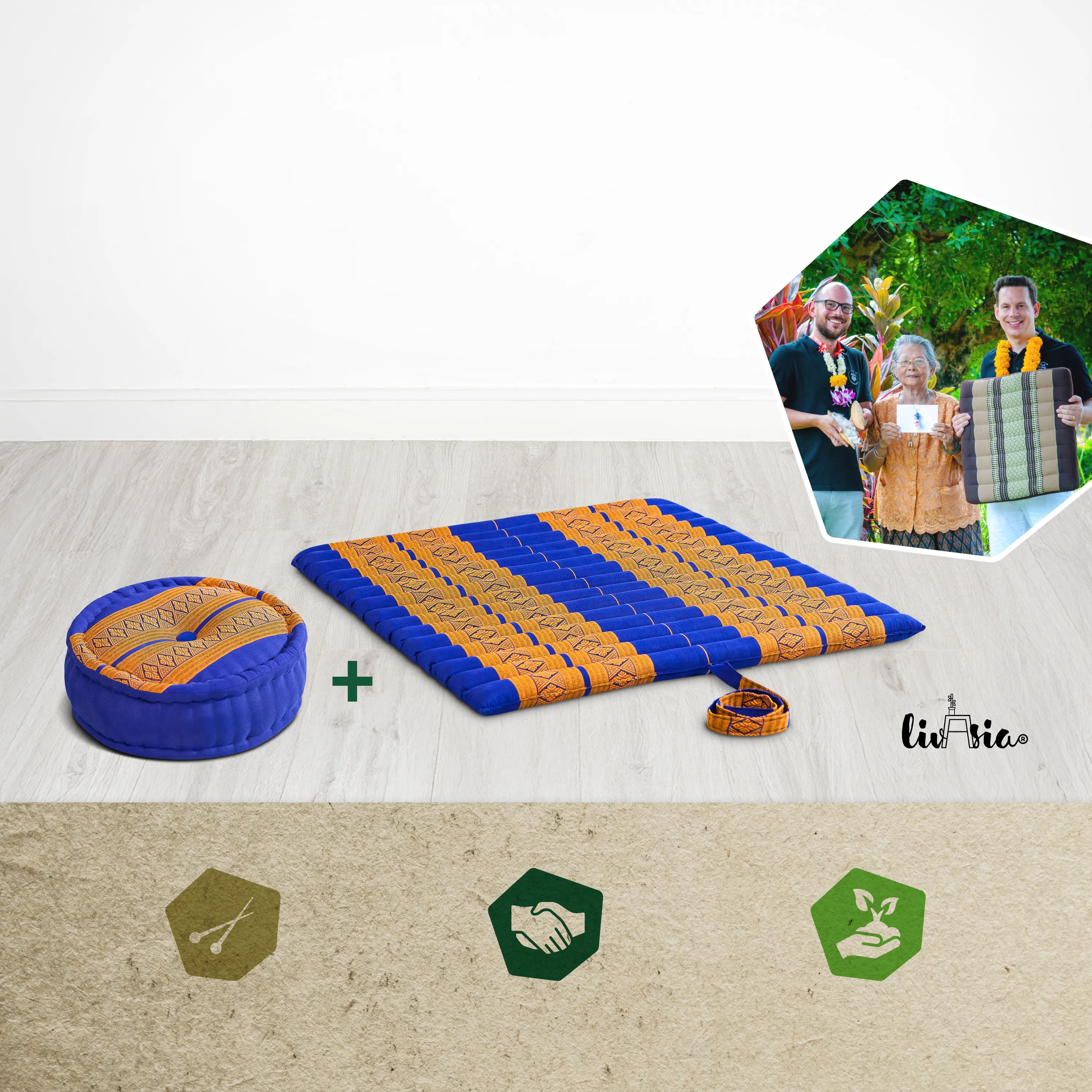 Kapok Meditation Cushion Set XL