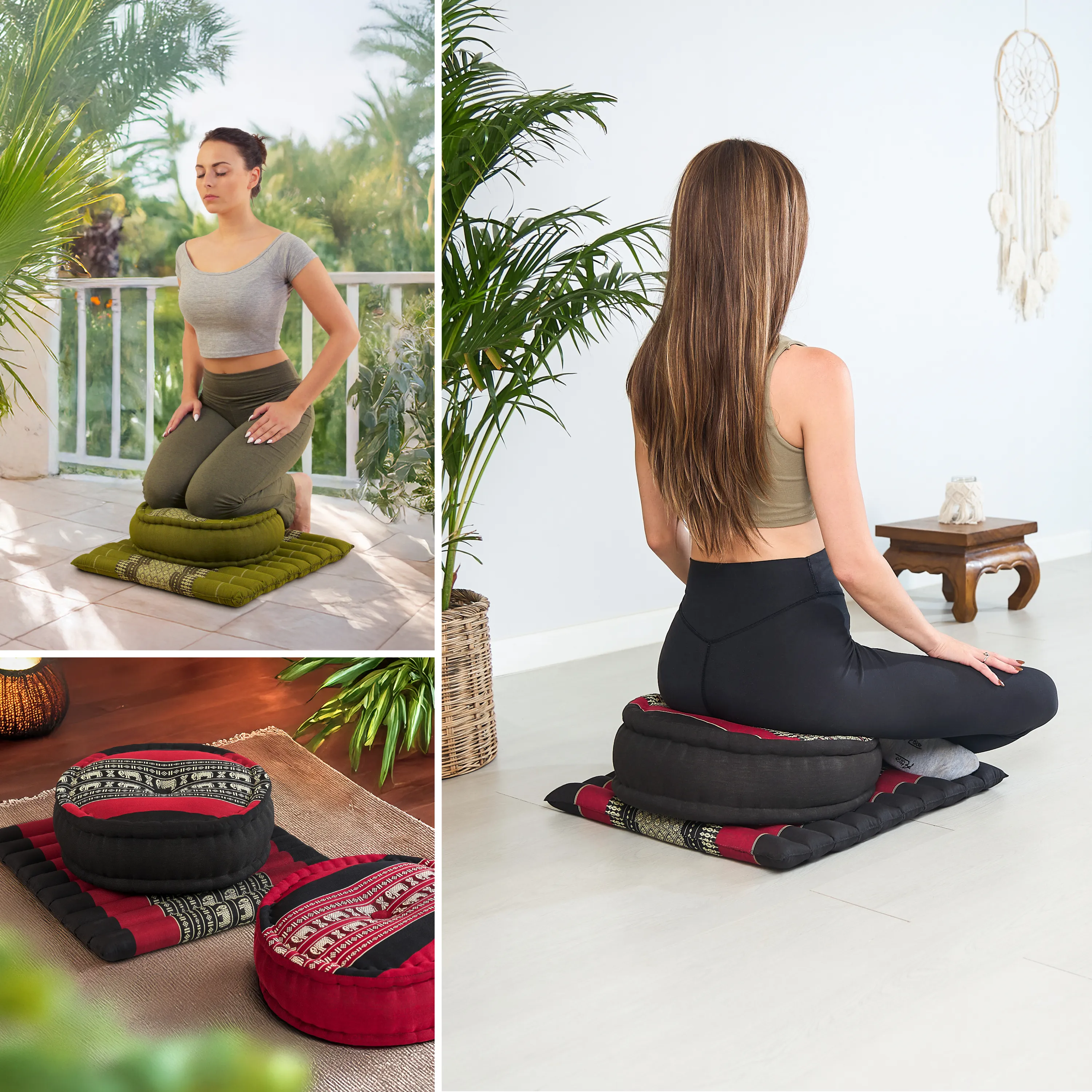 Kapok Meditation Cushion Set L