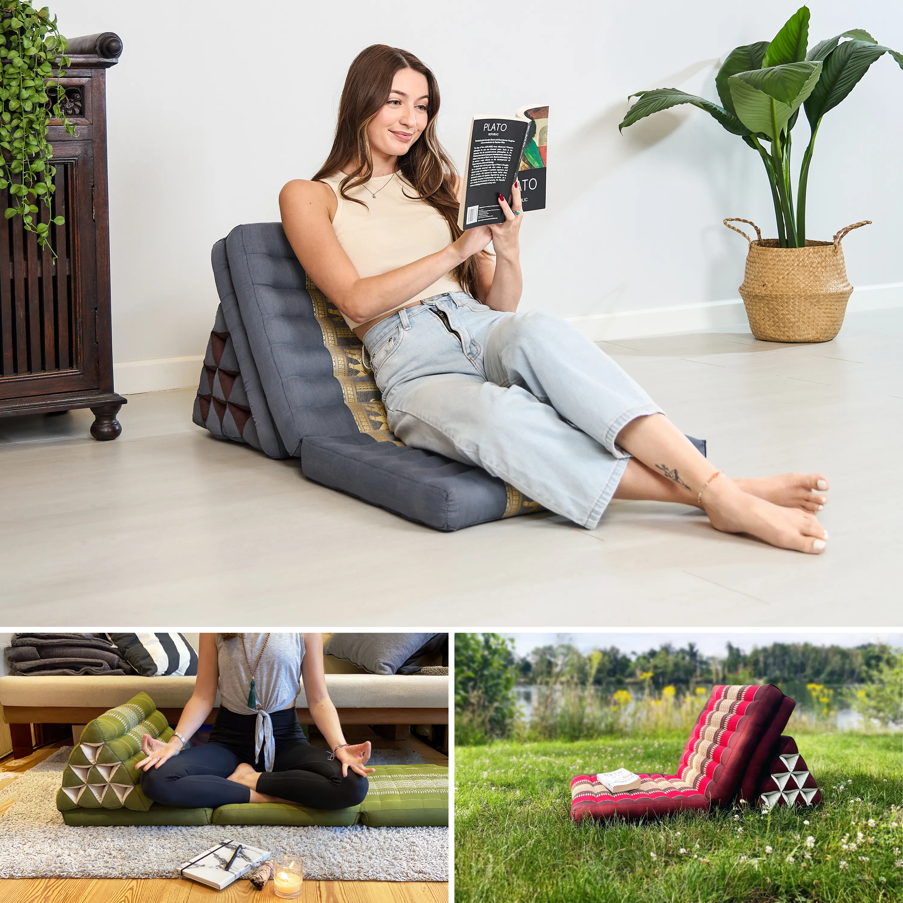 Kapok Thai Cushion 3 Fold, Deluxe