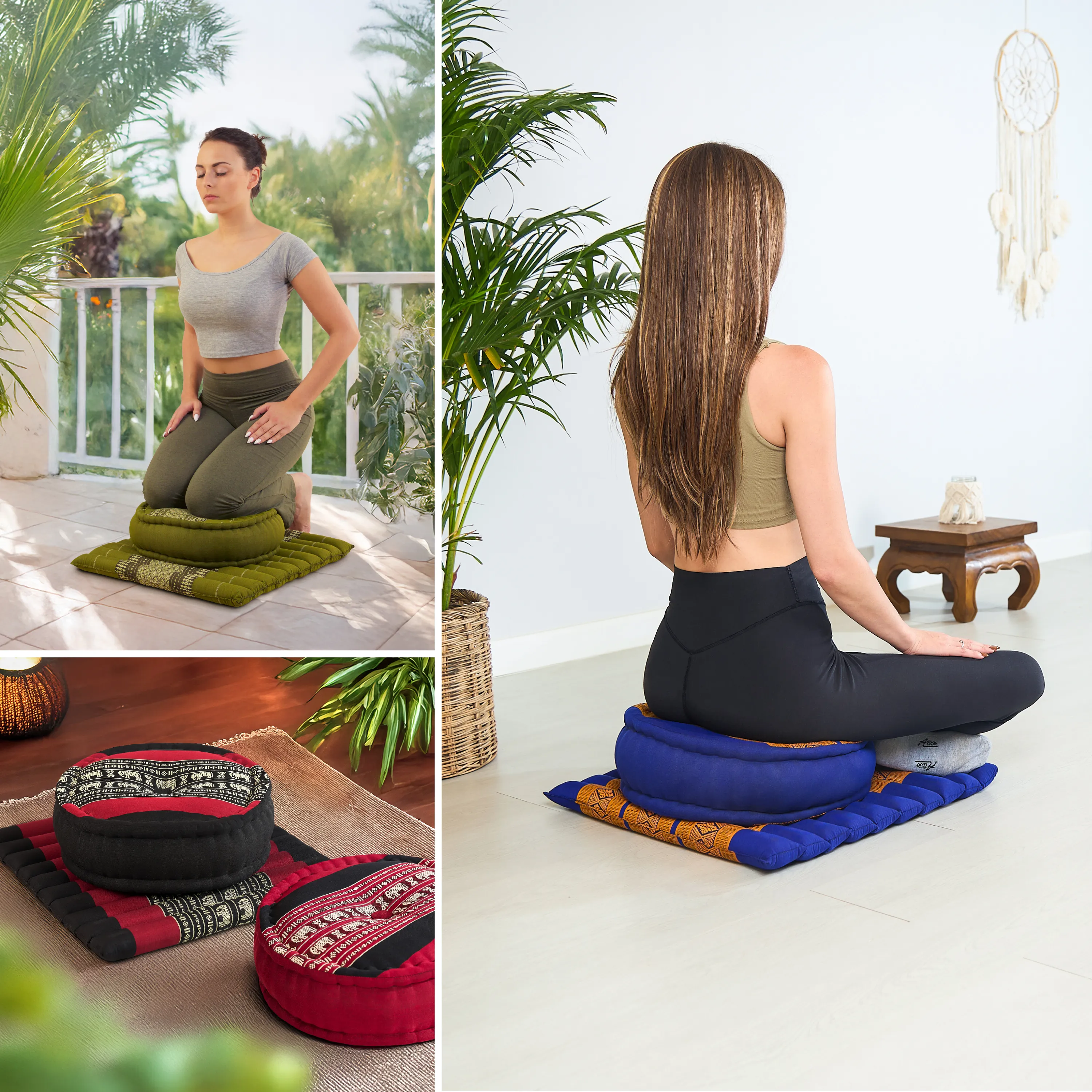 Kapok Meditation Cushion Set L