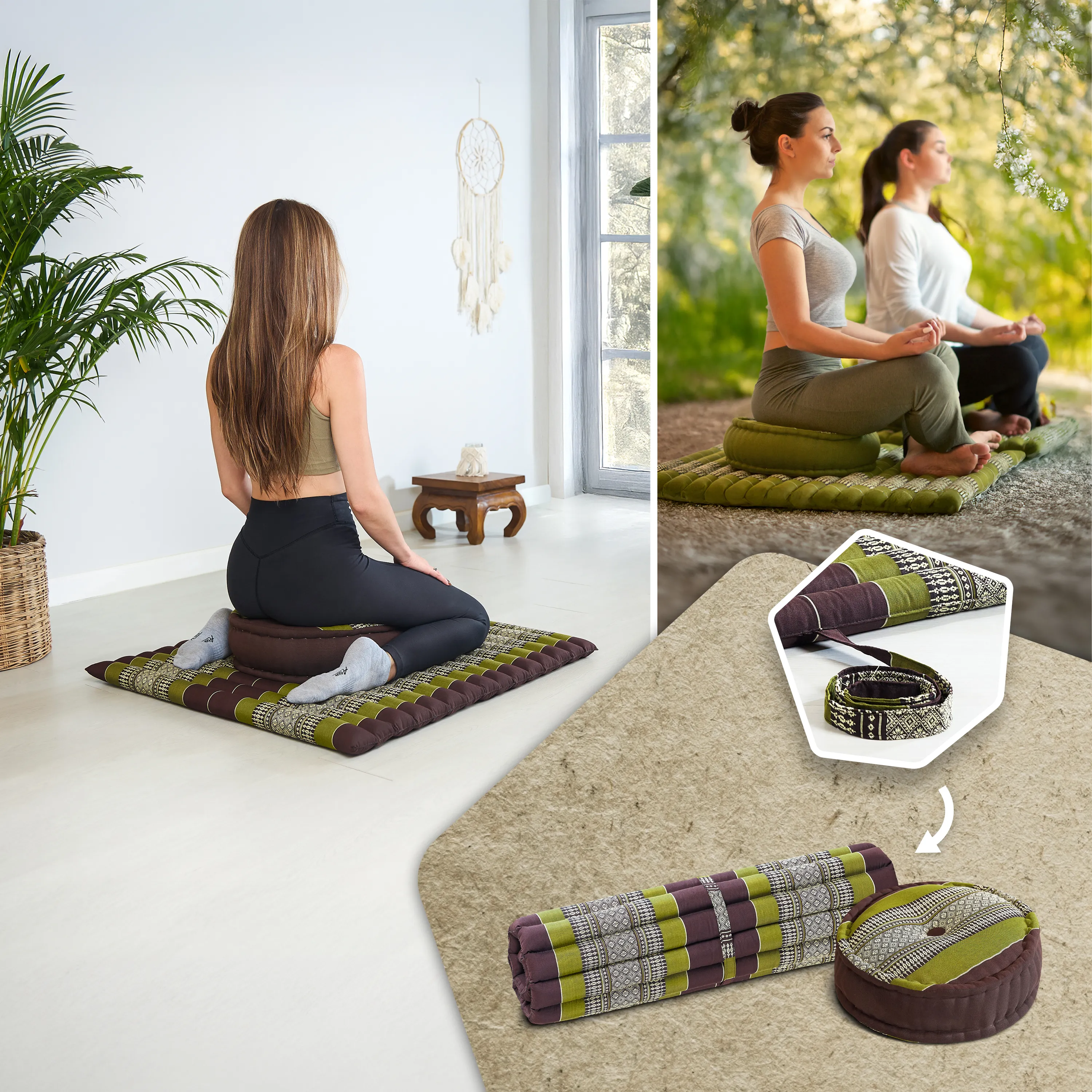Kapok Meditation Cushion Set XL