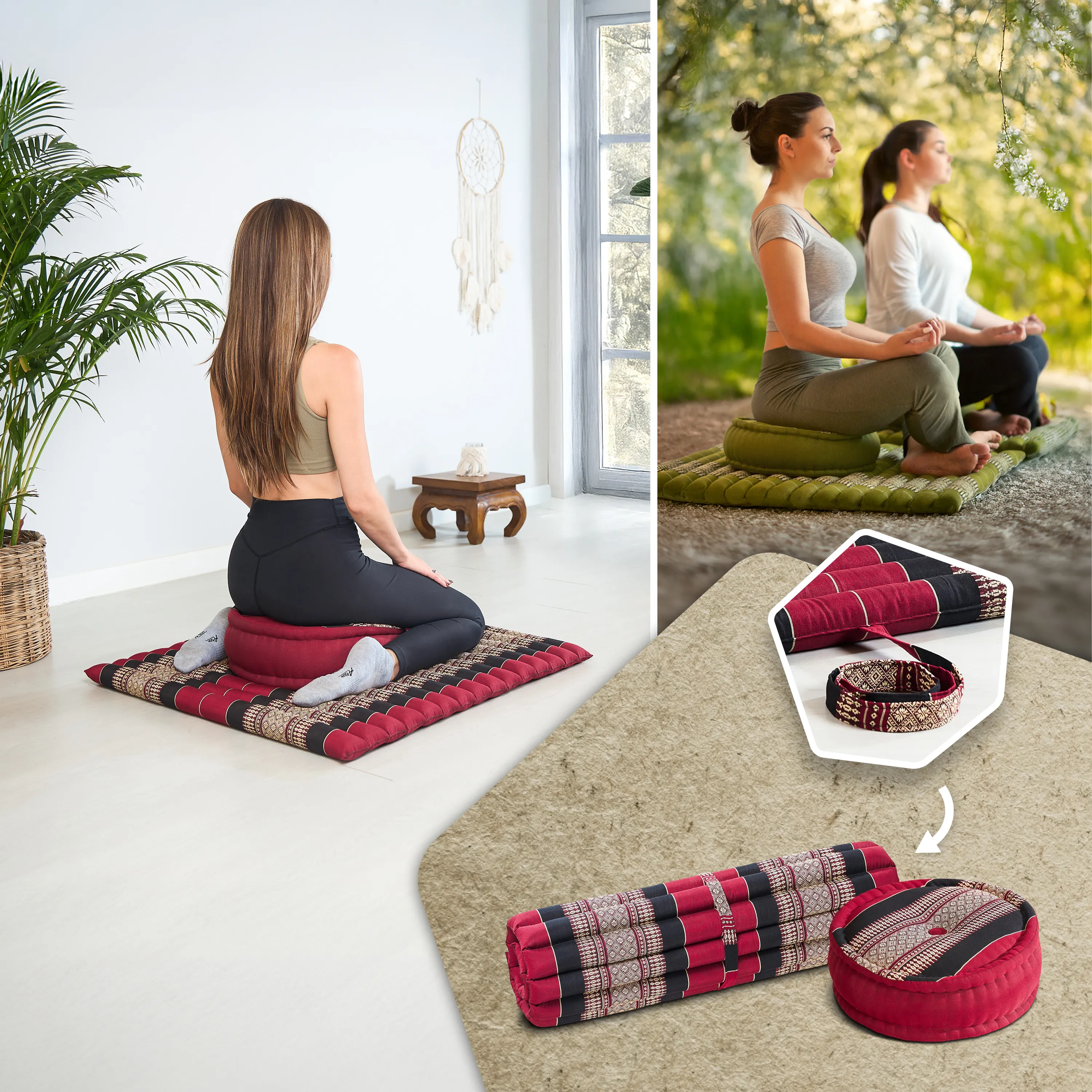 Kapok Meditation Cushion Set XL