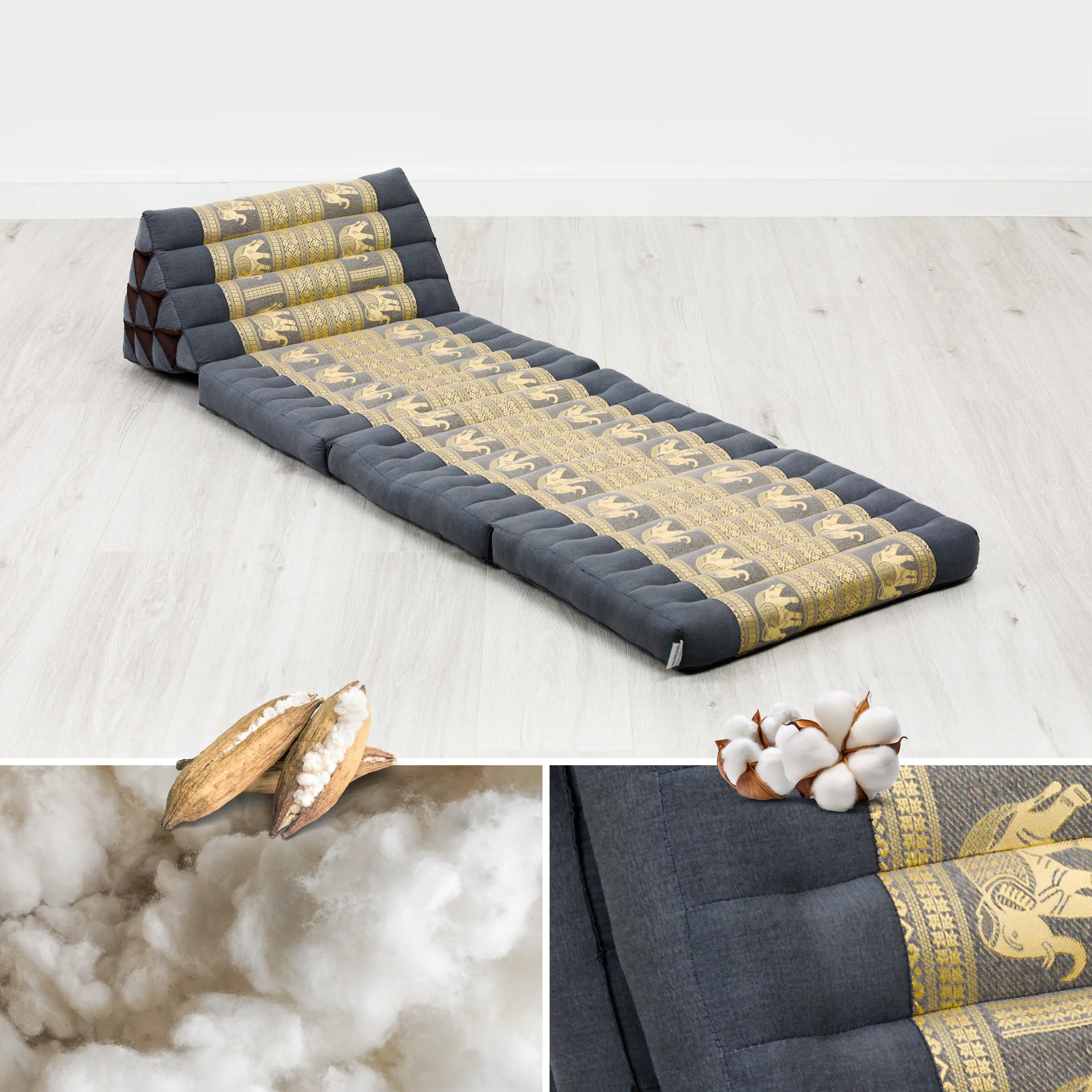 Kapok Thai Cushion 3 Fold, Deluxe