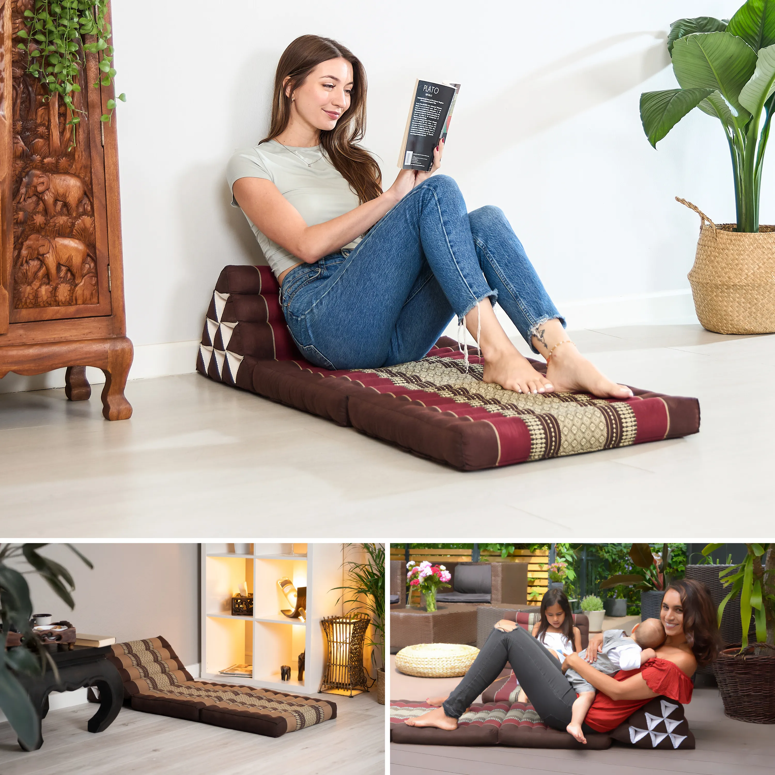 Kapok Thai Cushion 2 Fold