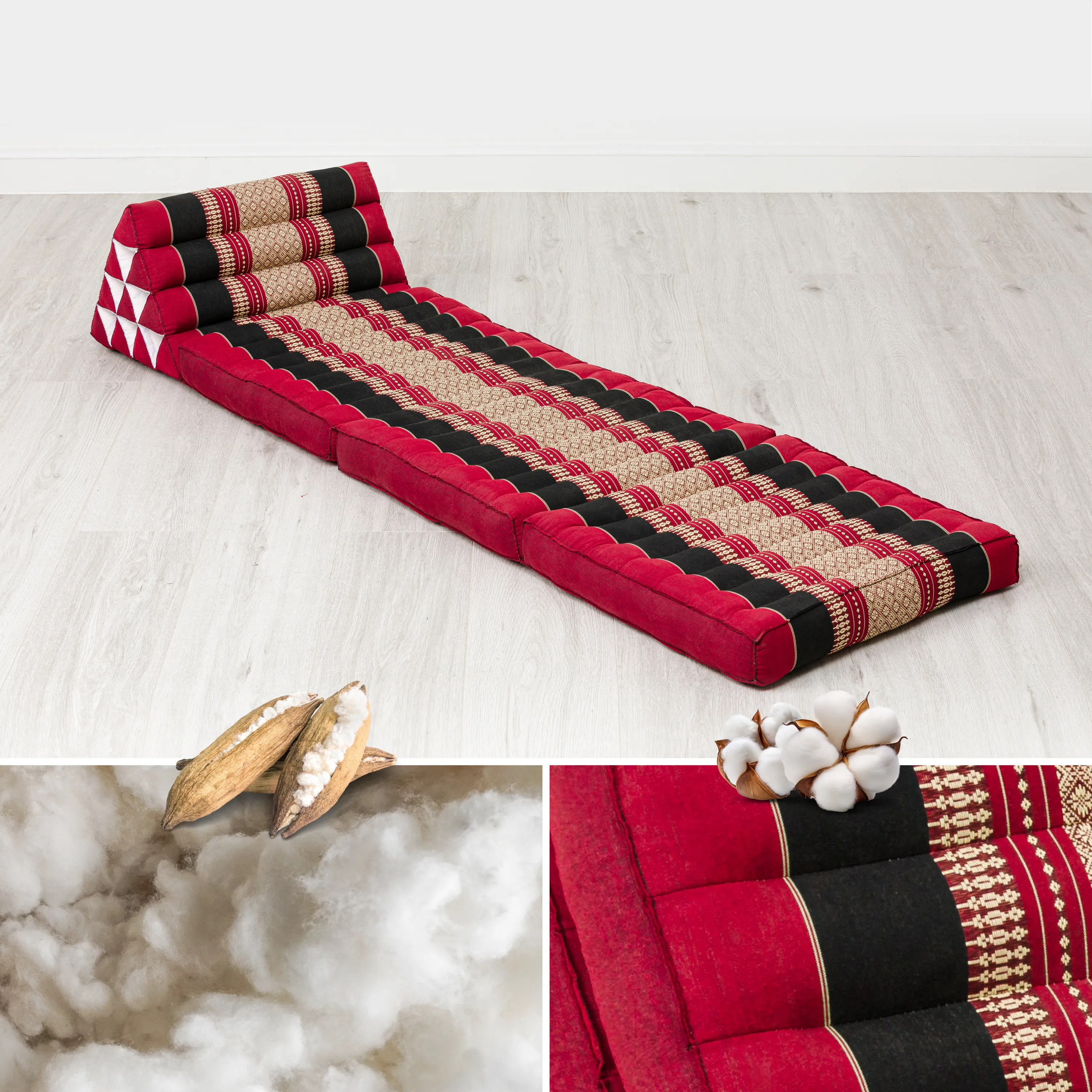 Kapok Thai Cushion 3 Fold, Classic