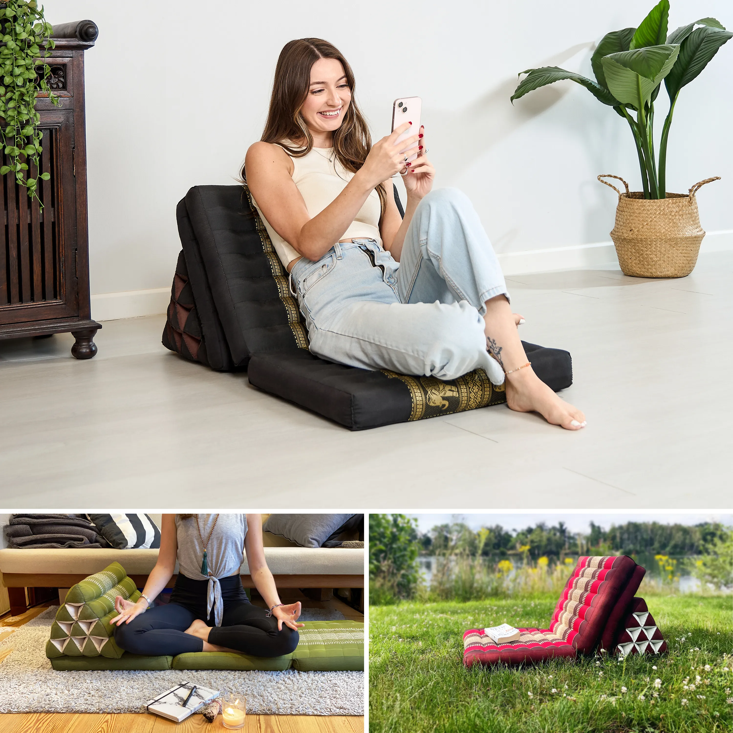 Kapok Thai Cushion 3 Fold, Deluxe