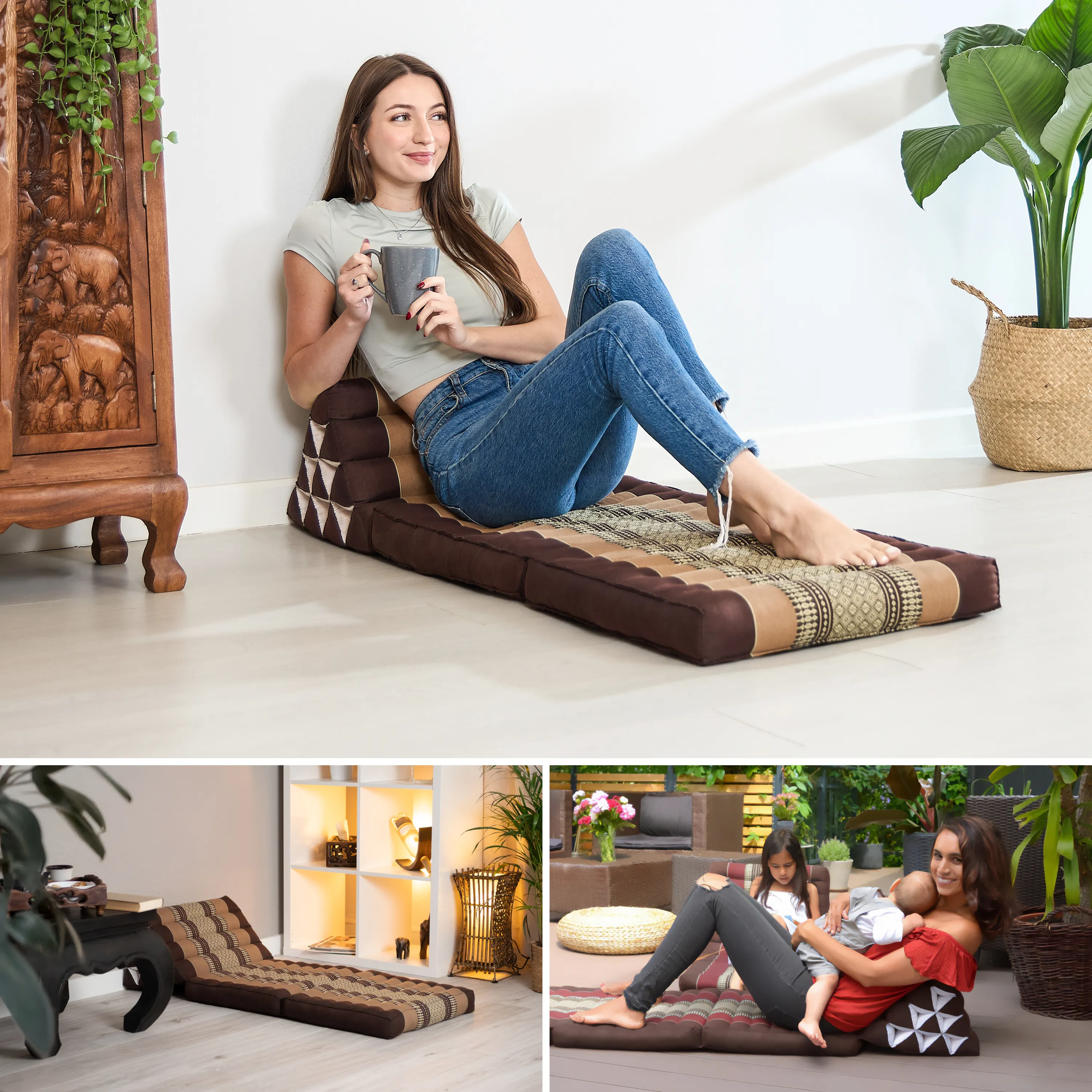 Kapok Thai Cushion 2 Fold