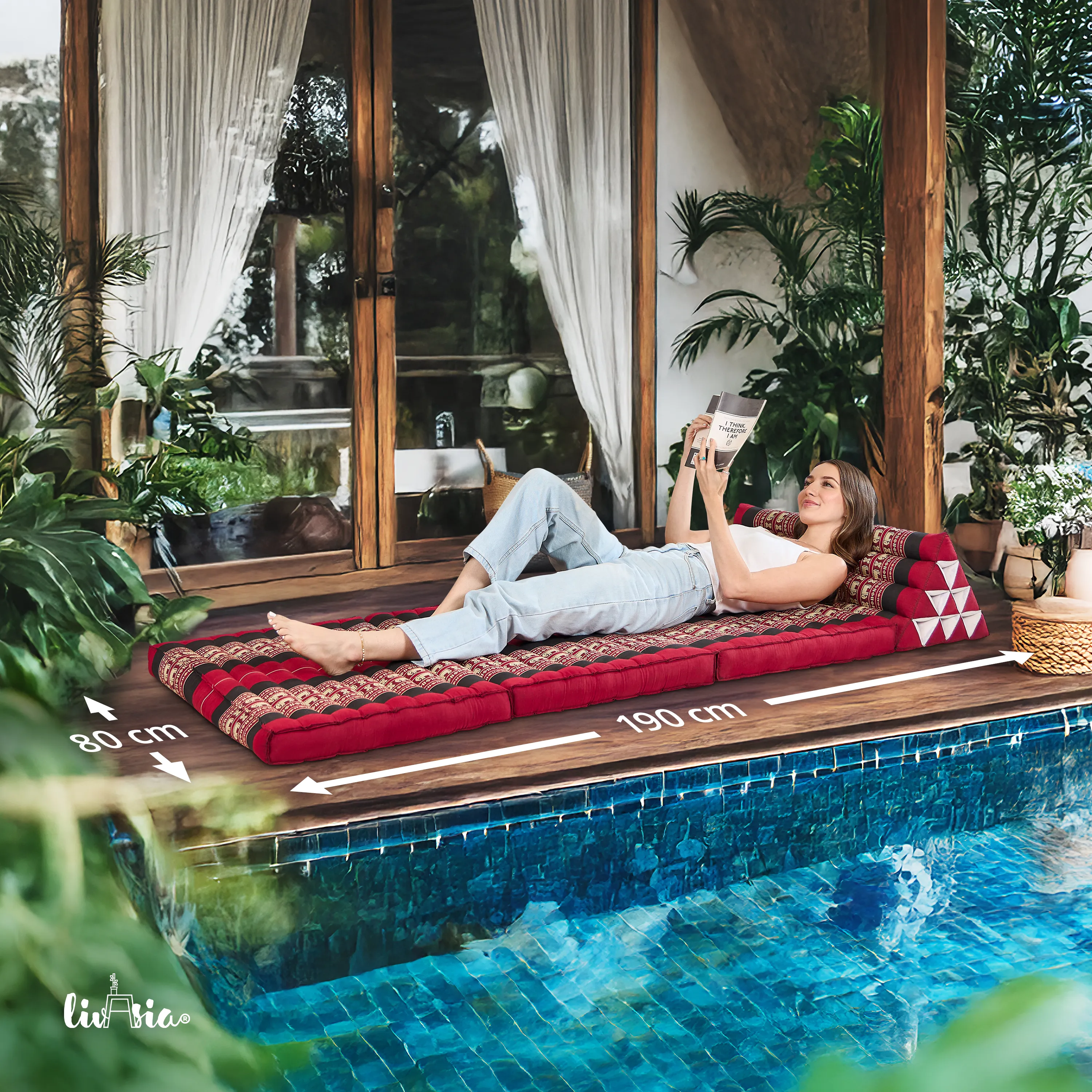 Kapok Thai Cushion XXL Wide