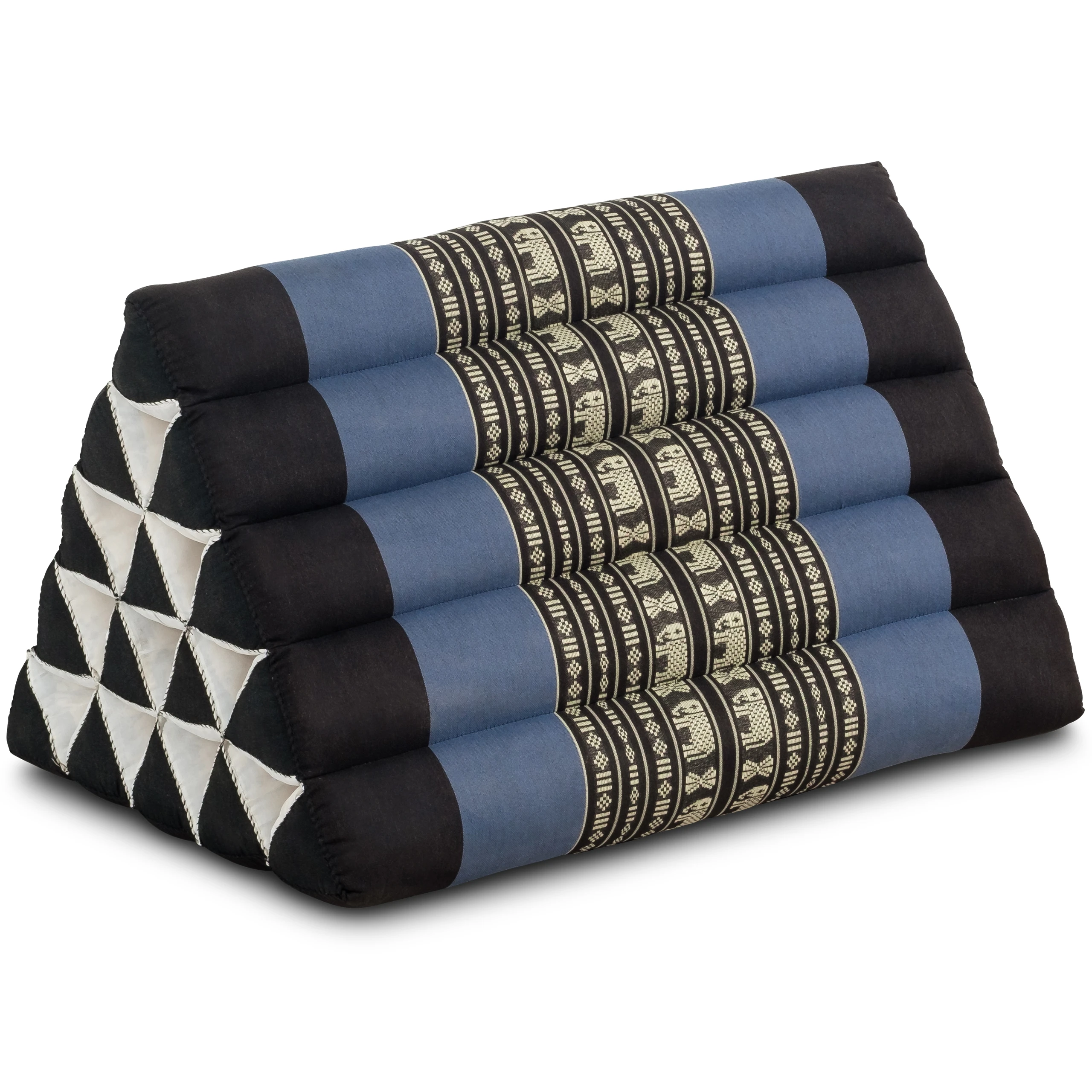 Thaikissen-ohne-hoch_02-blau-Elefanten_1021278179_1_frei Kapok Triangle Cushion Tall, Classic