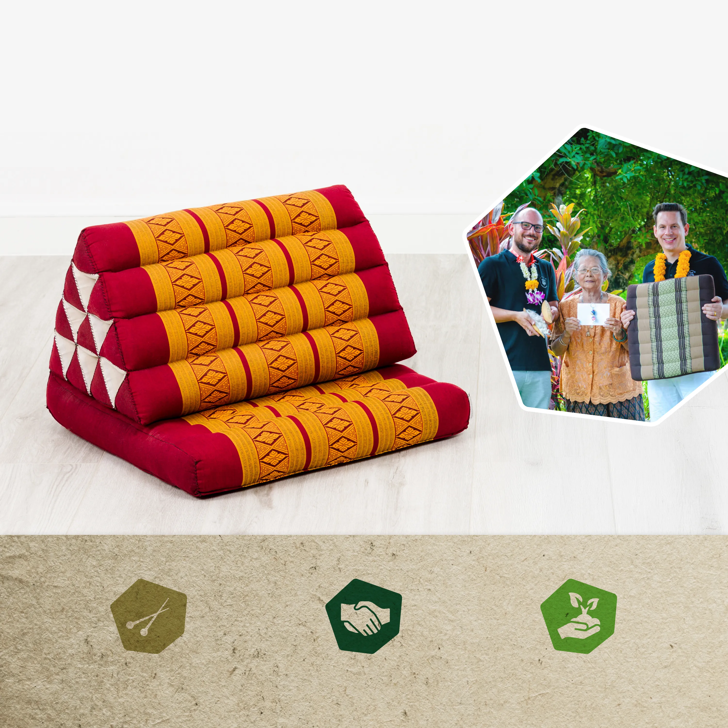Kapok Thai Cushion 1 Fold
