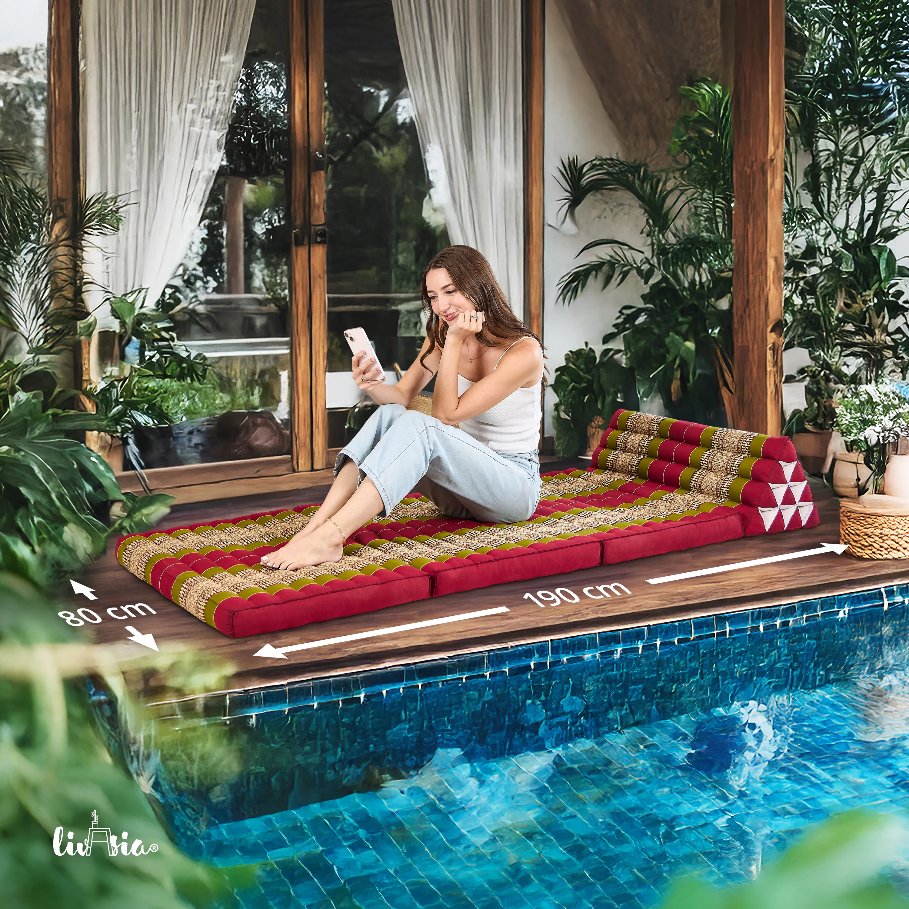 Kapok Thai Cushion XXL Wide