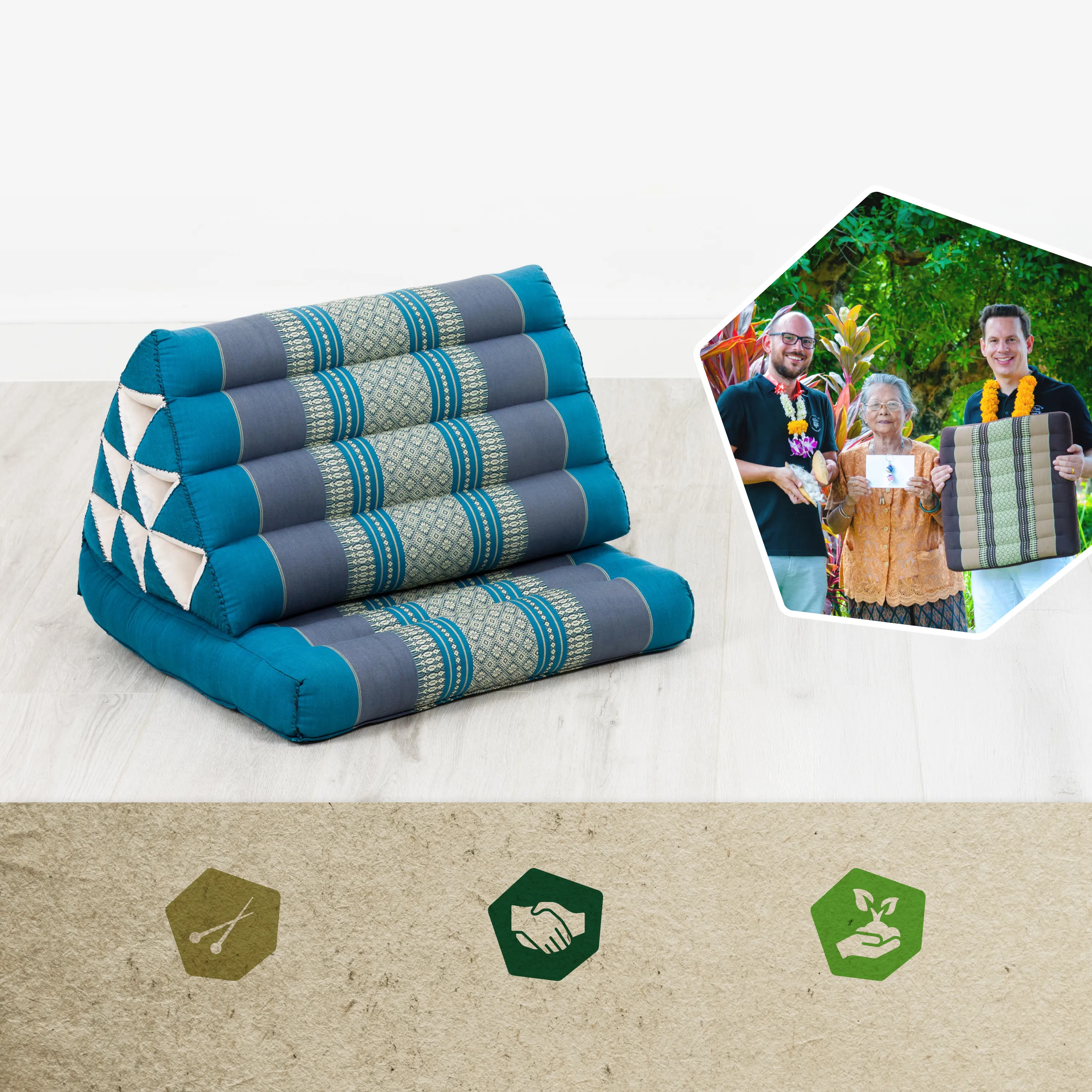 Kapok Thai Cushion 1 Fold