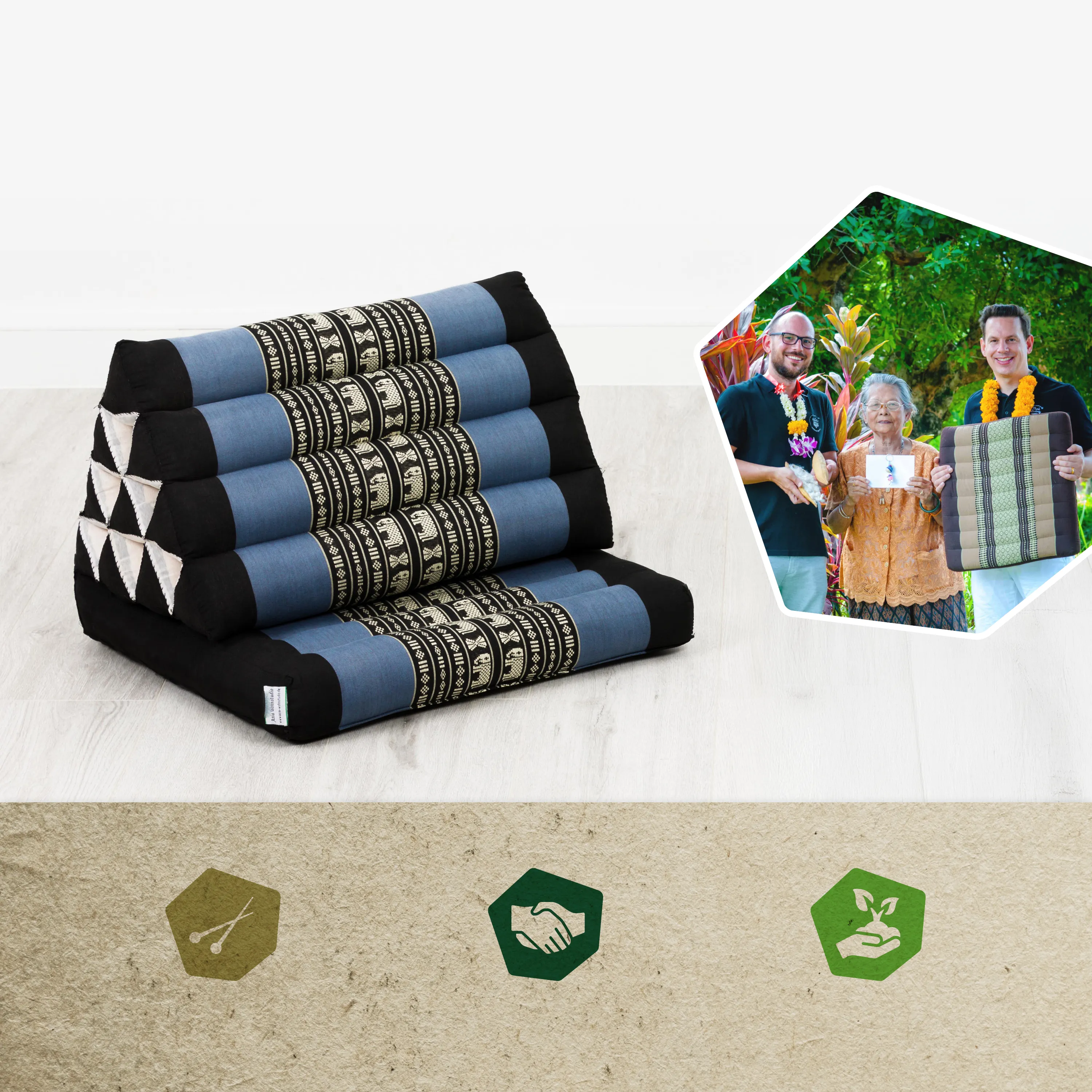 Kapok Thai Cushion 1 Fold