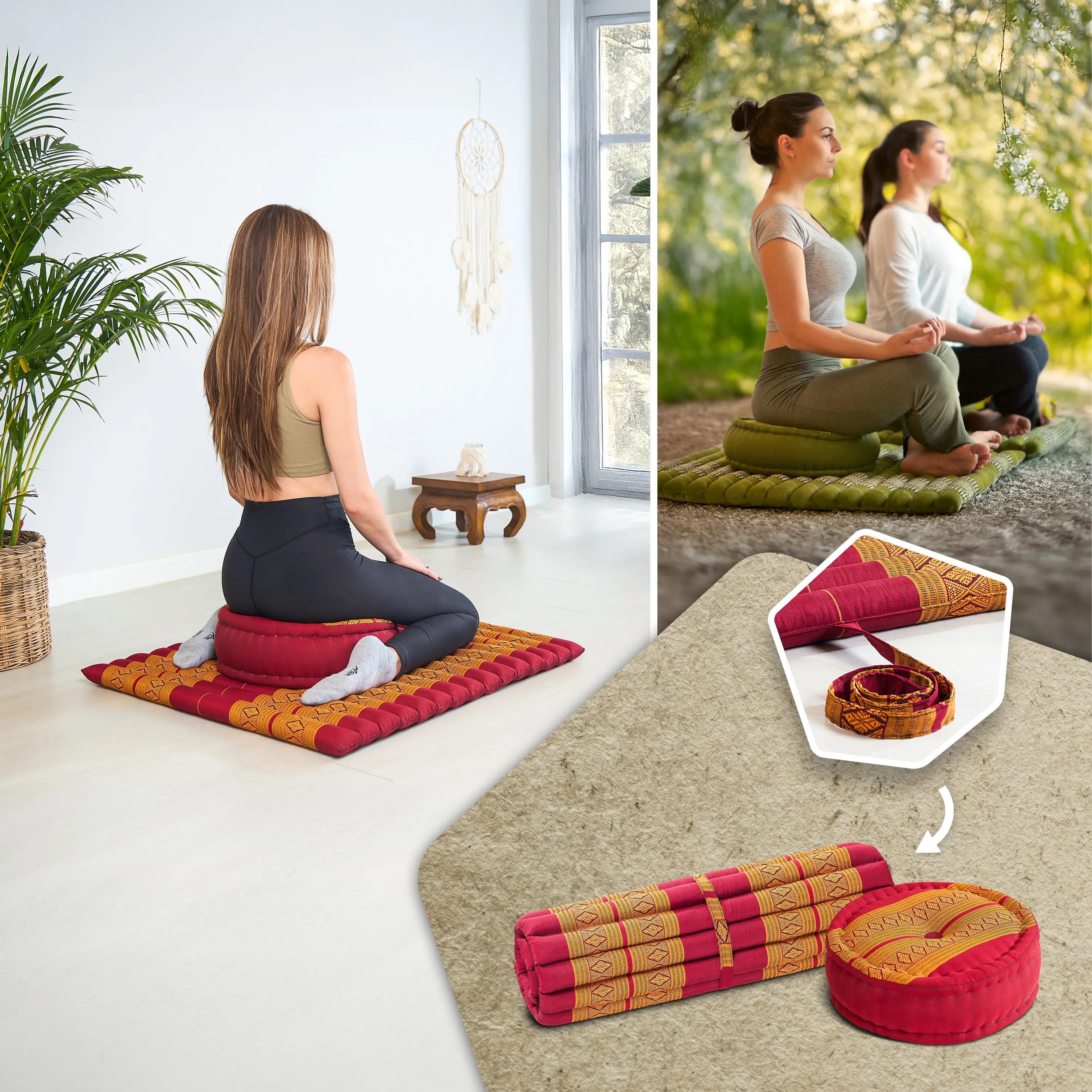 Kapok Meditation Cushion Set XL