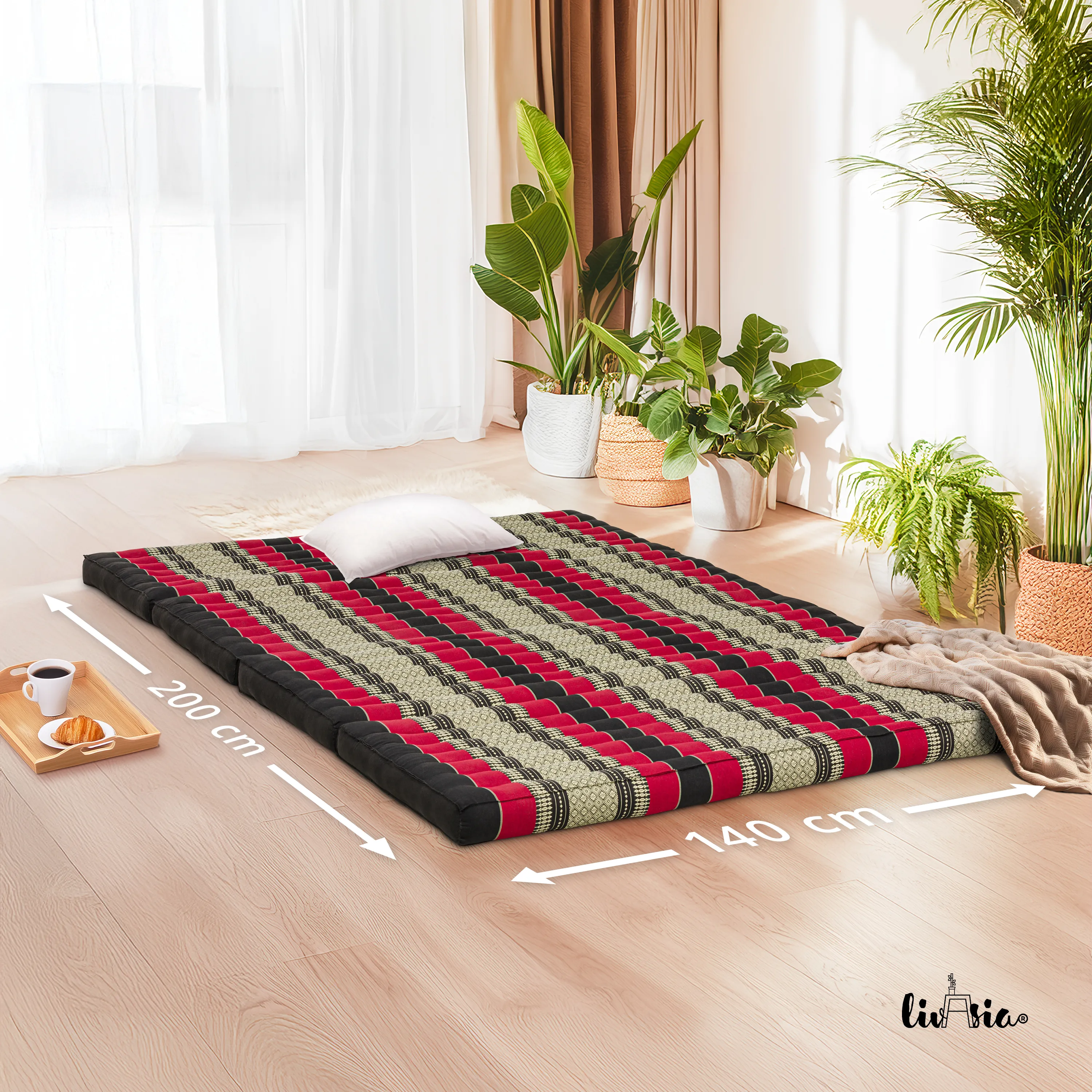 Kapok Klappmatratze, 140 cm breit, Classic