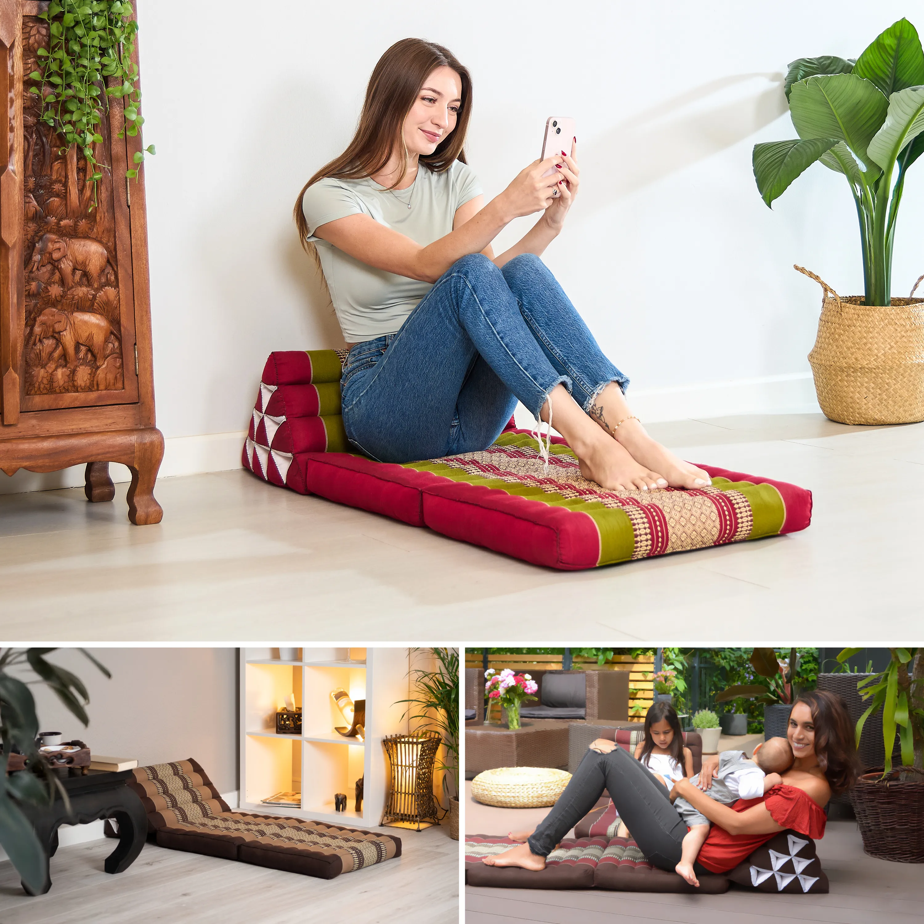 Kapok Thai Cushion 2 Fold