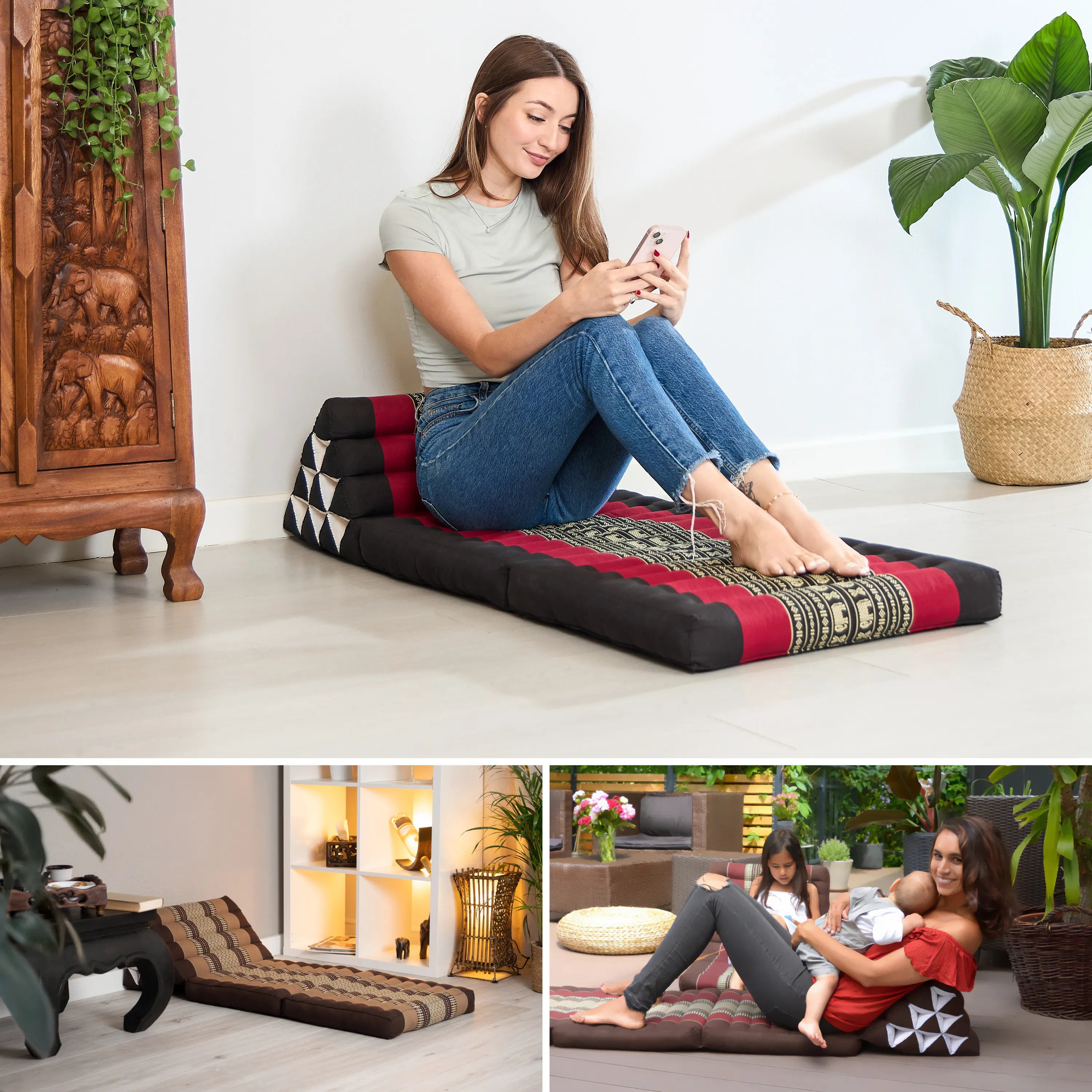 Kapok Thai Cushion 2 Fold