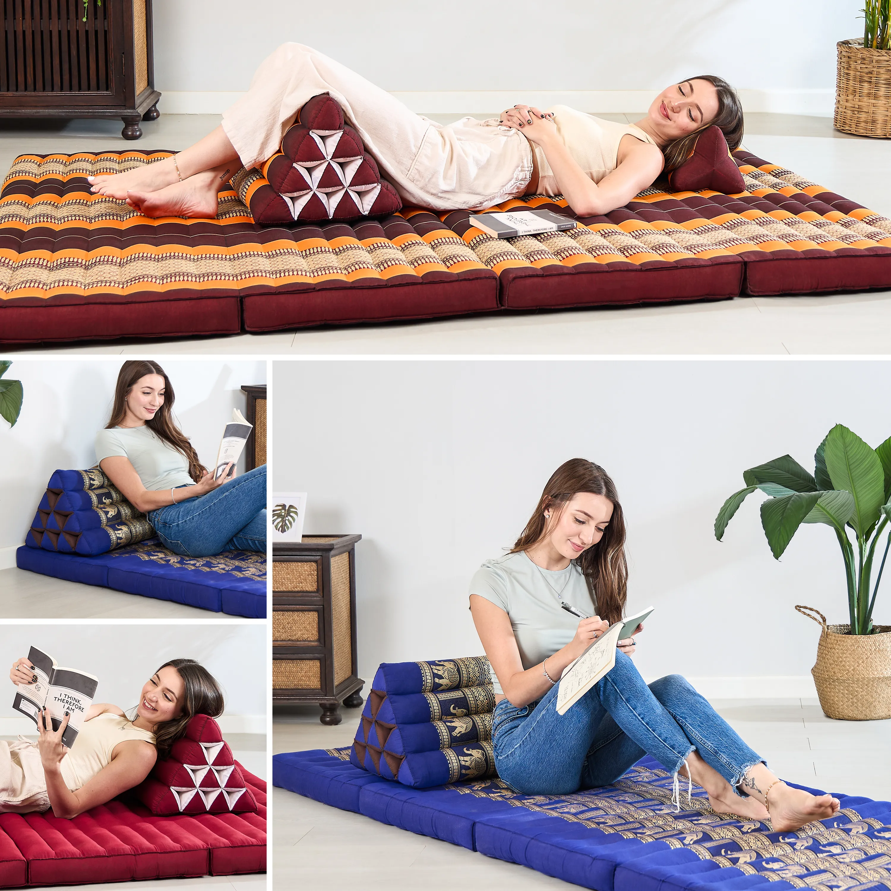 Kapok Triangle Cushion, Deluxe