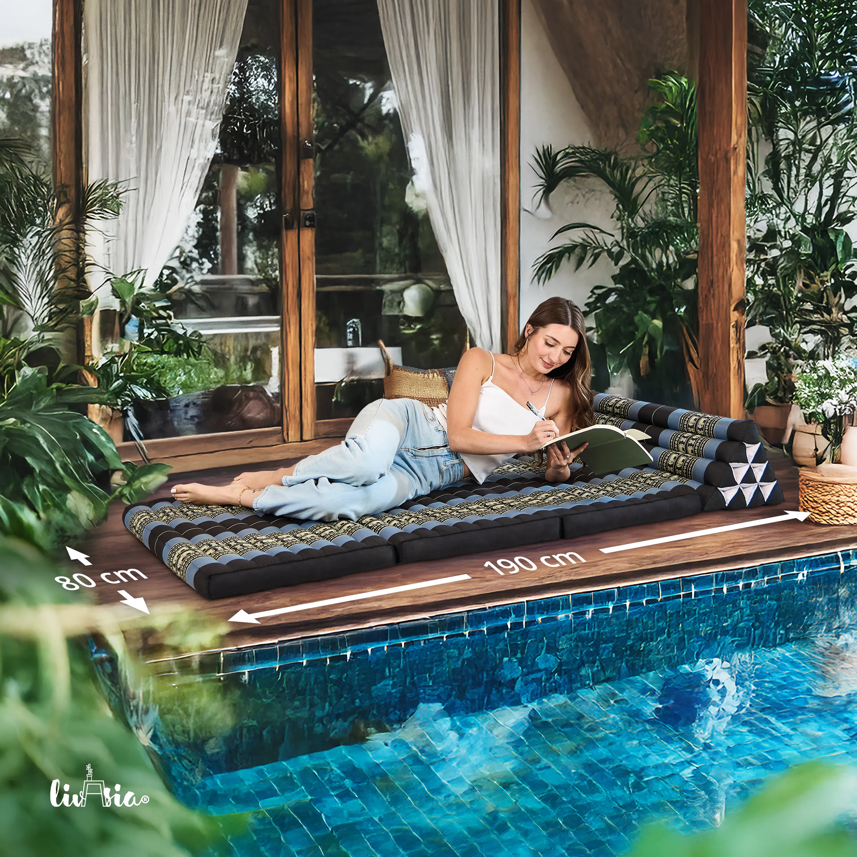 Kapok Thai Cushion XXL Wide