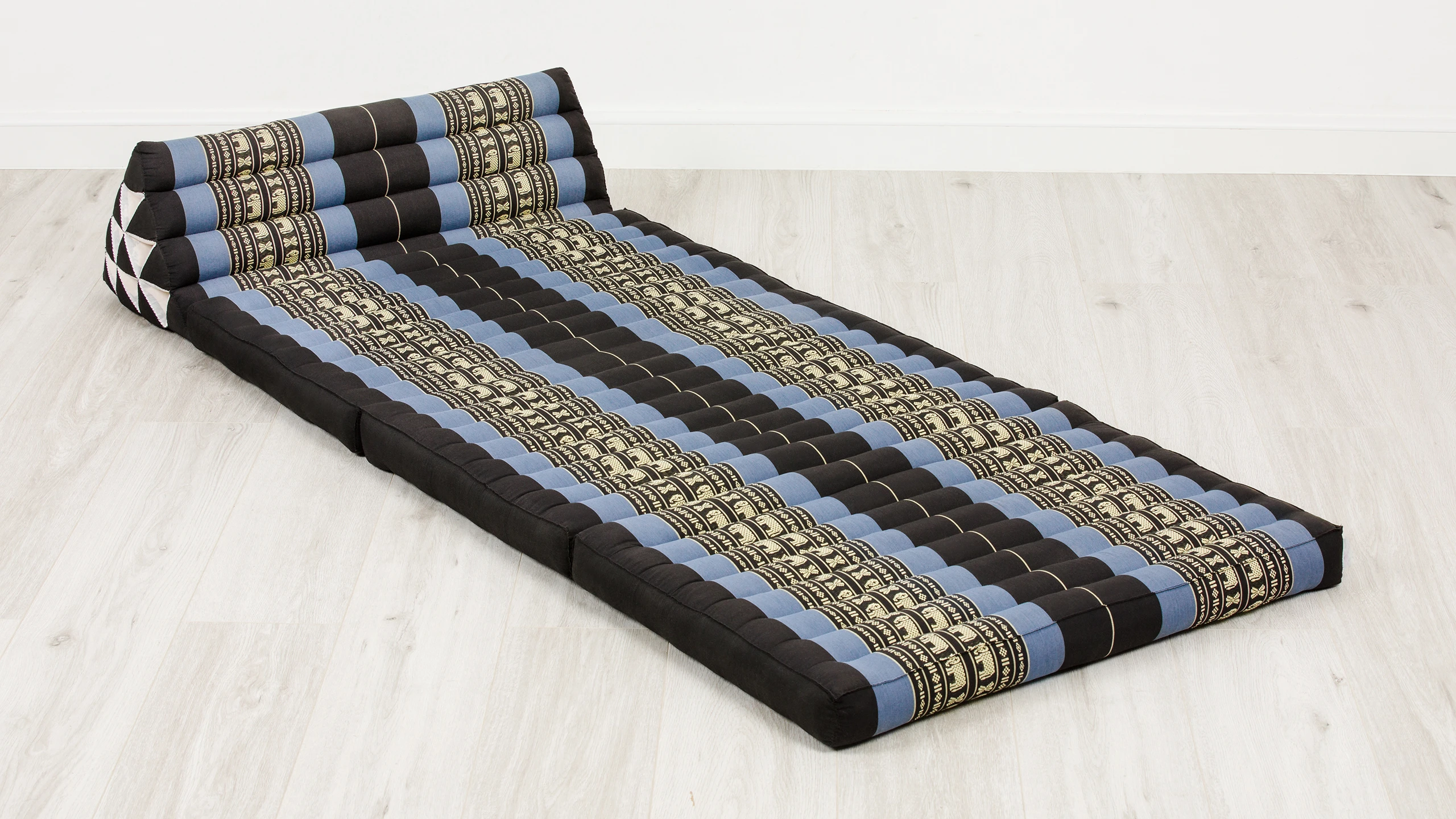 Thaikissen-3-breit_02-blau-Elefanten_1014514672_1_frei Kapok Thai Cushion XXL Wide