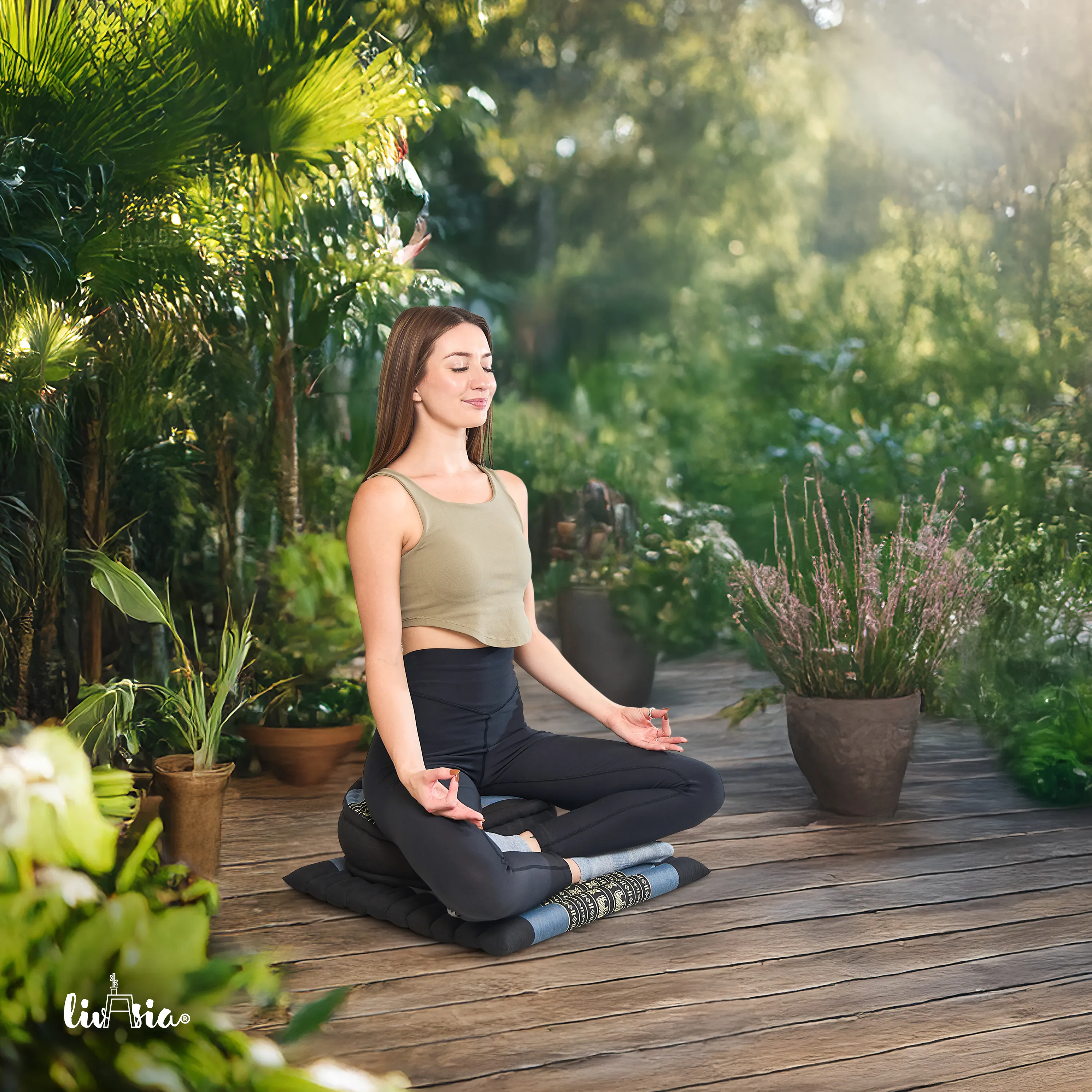 Kapok Meditation Cushion Set L