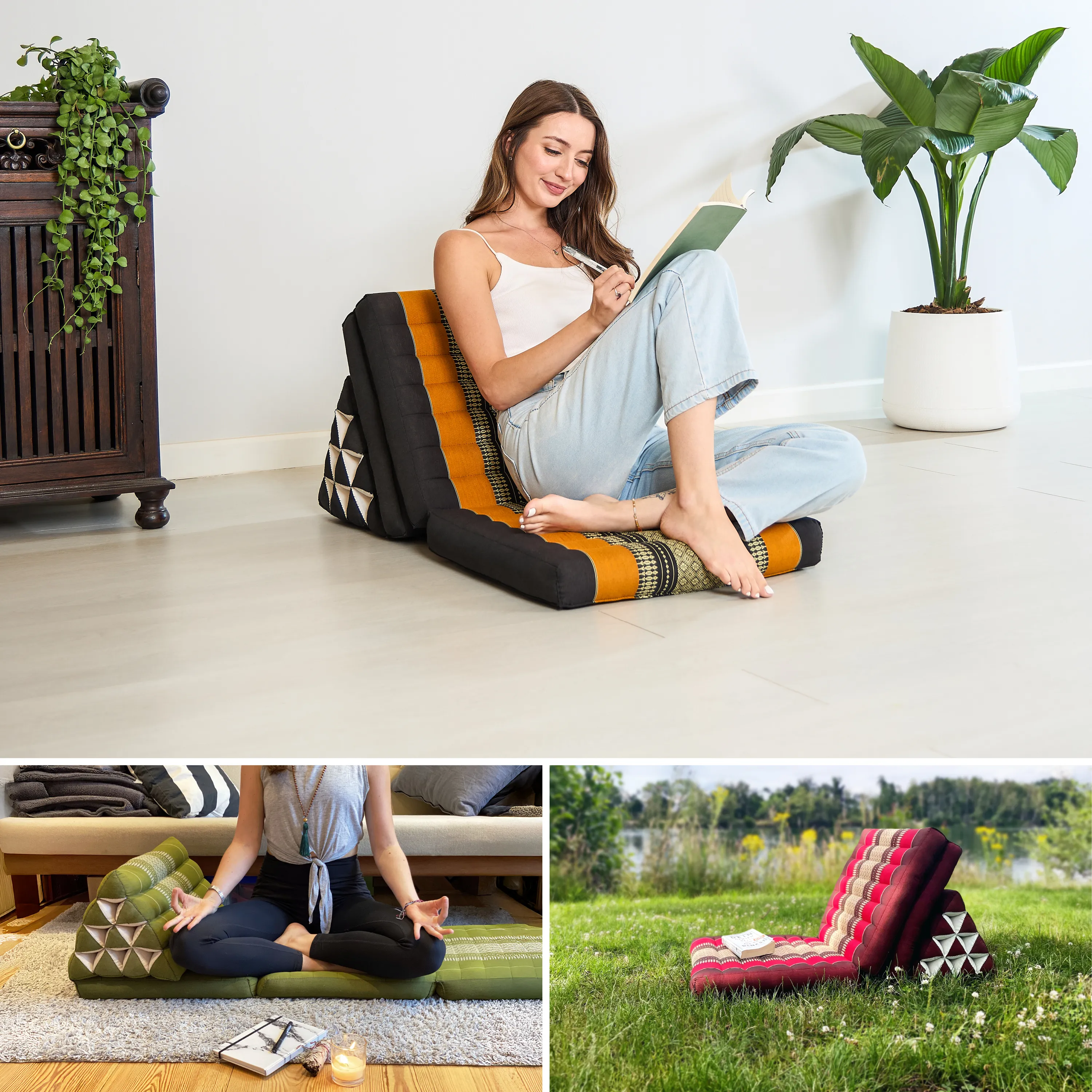 Kapok Thai Cushion 3 Fold, Classic
