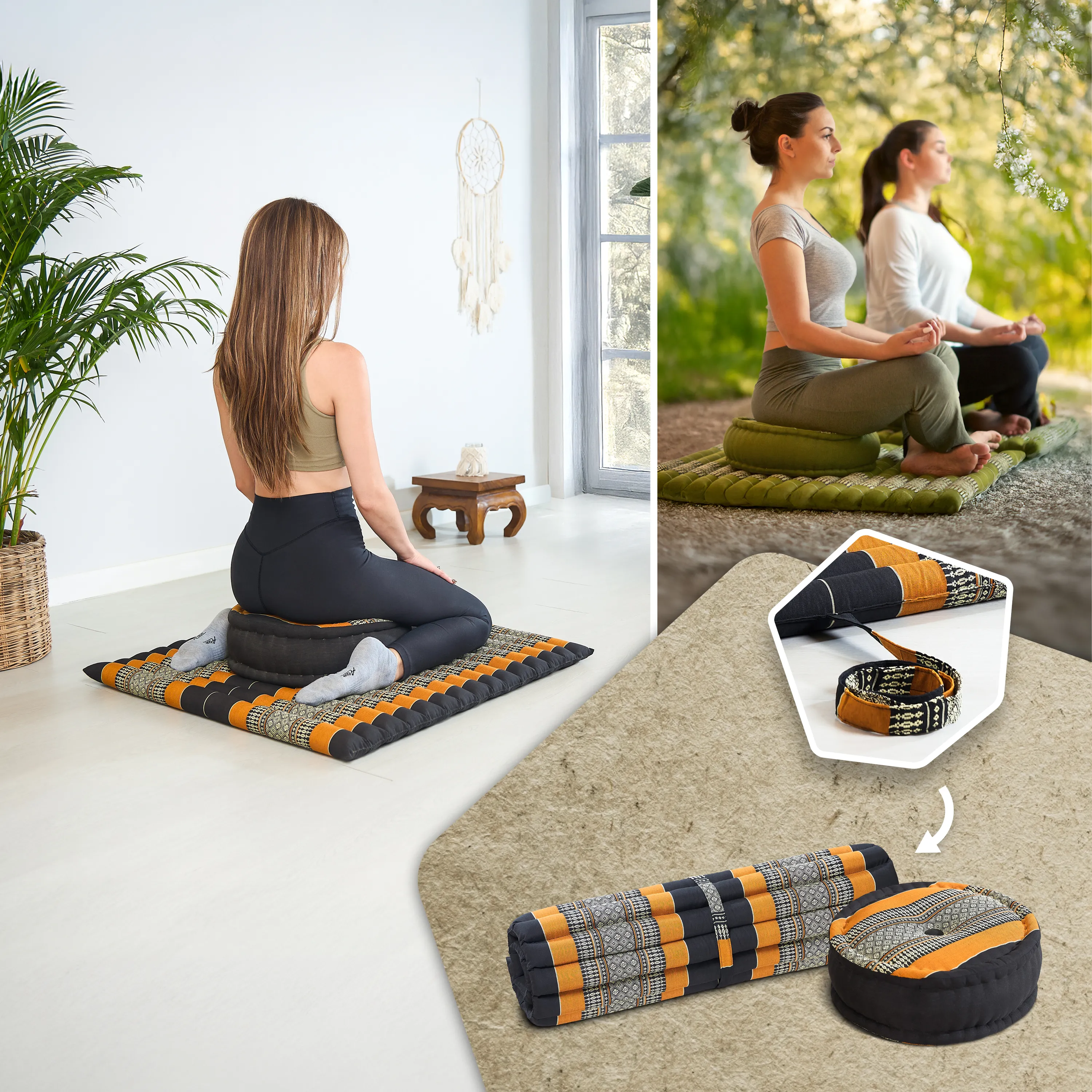 Kapok Meditation Cushion Set XL