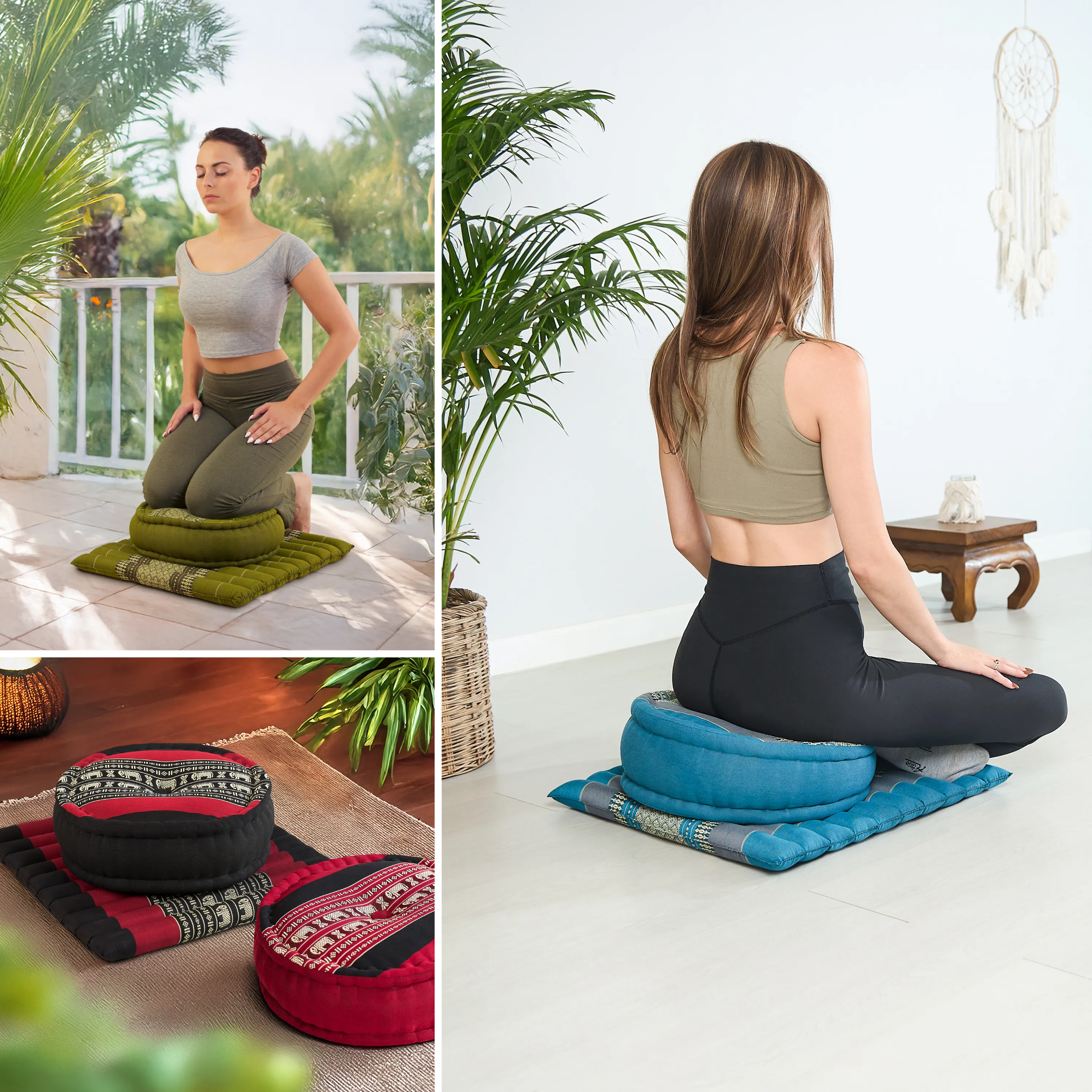Kapok Meditation Cushion Set L