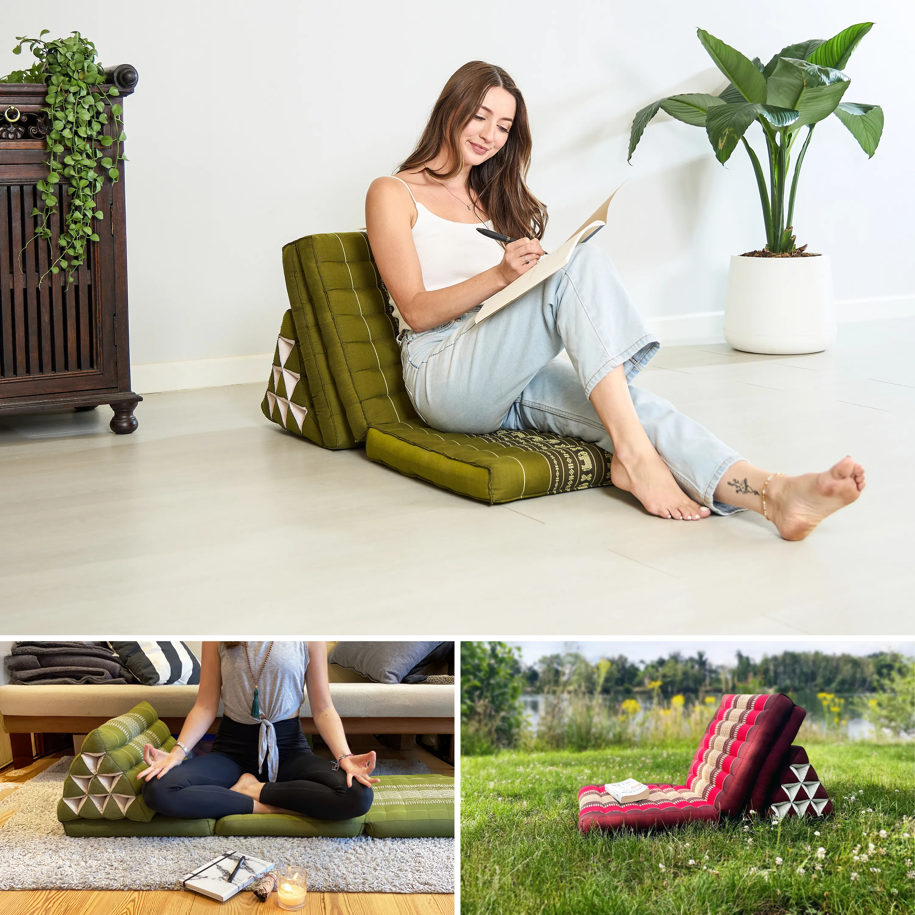 Kapok Thai Cushion 3 Fold, Classic