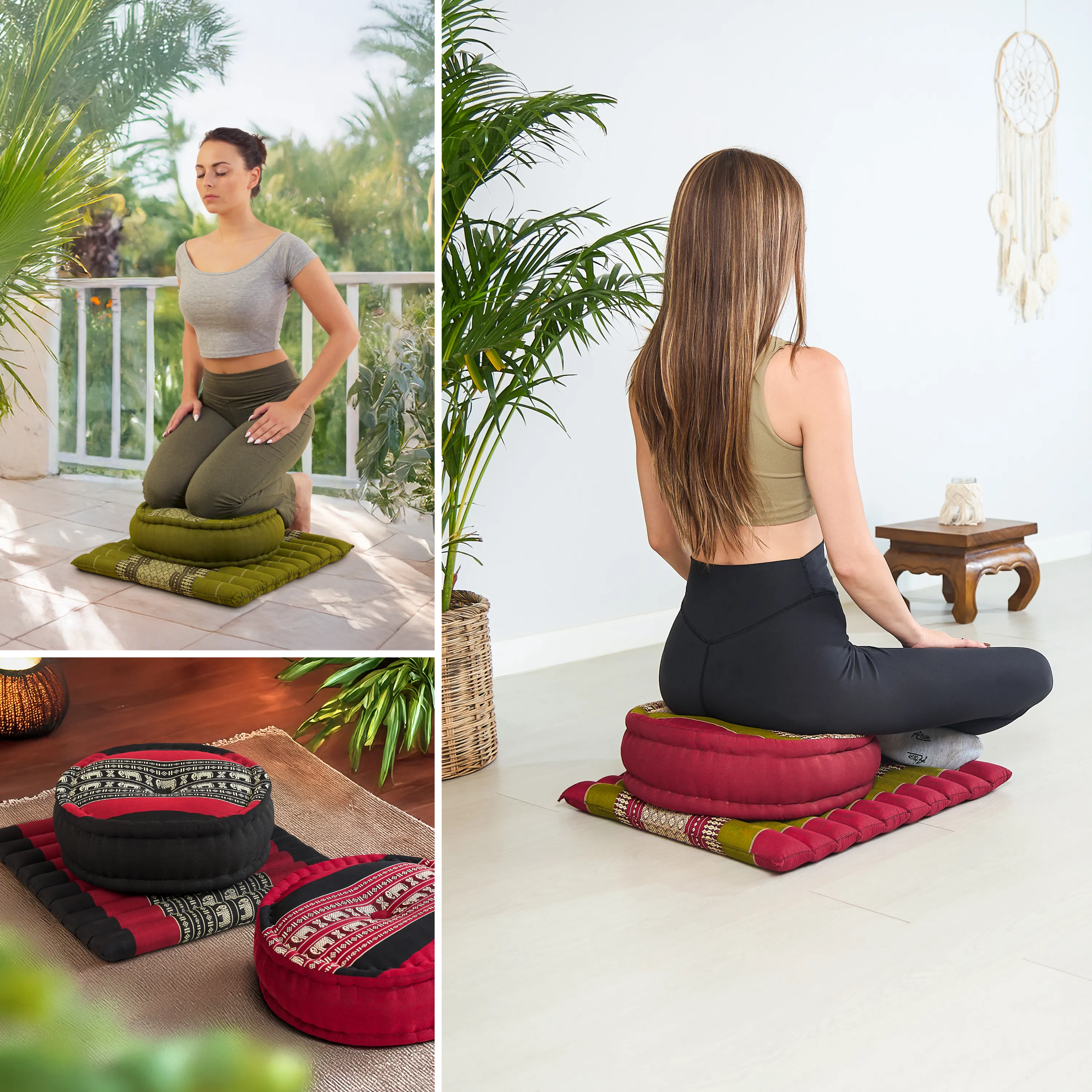 Kapok Meditation Cushion Set L
