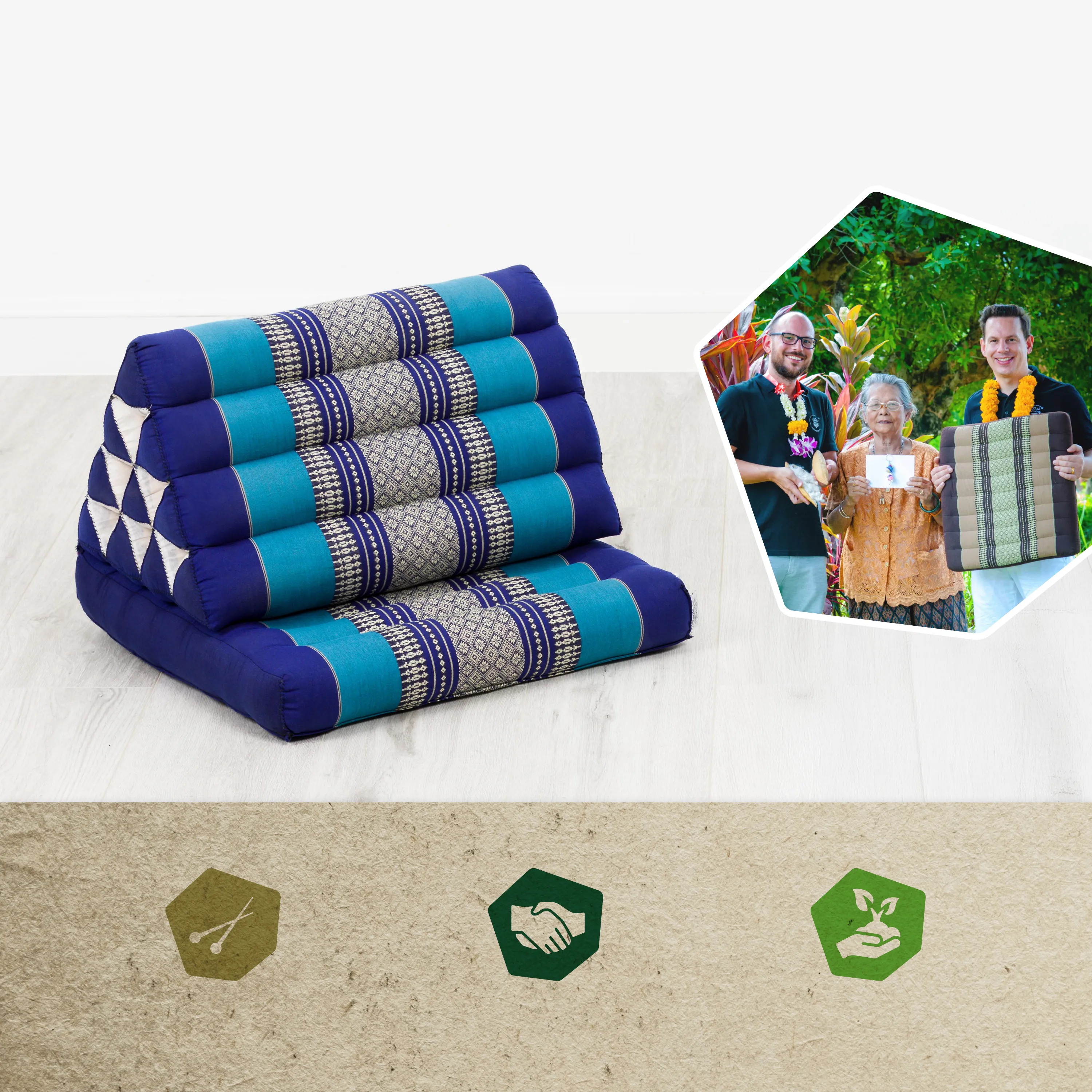Kapok Thai Cushion 1 Fold