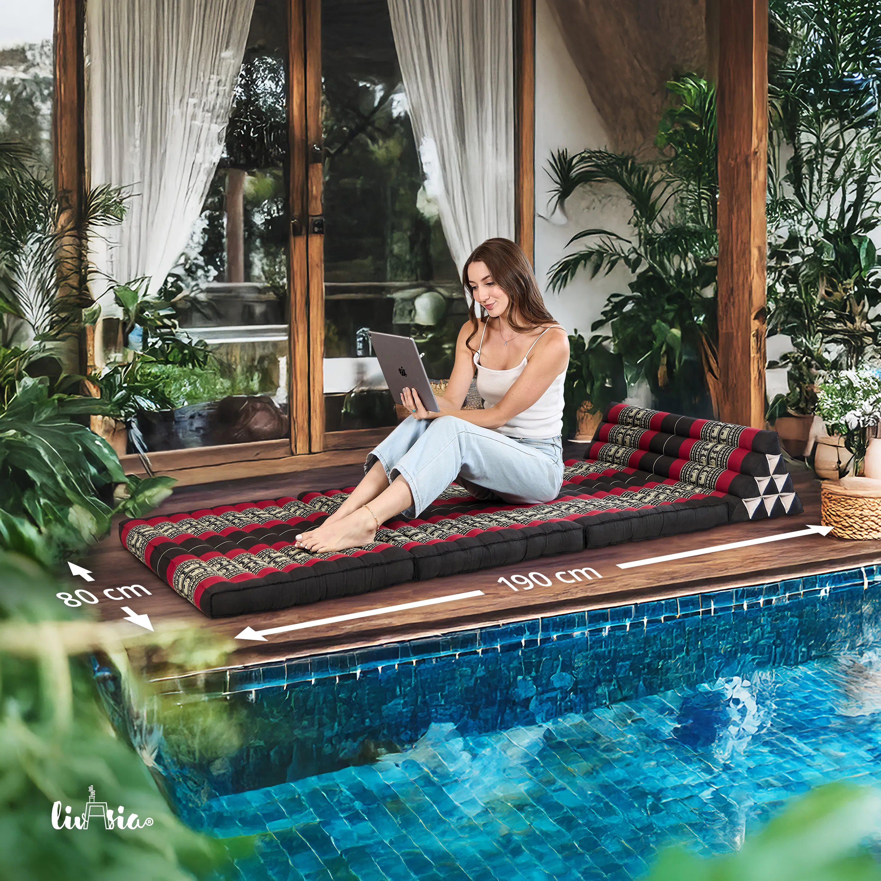 Kapok Thai Cushion XXL Wide