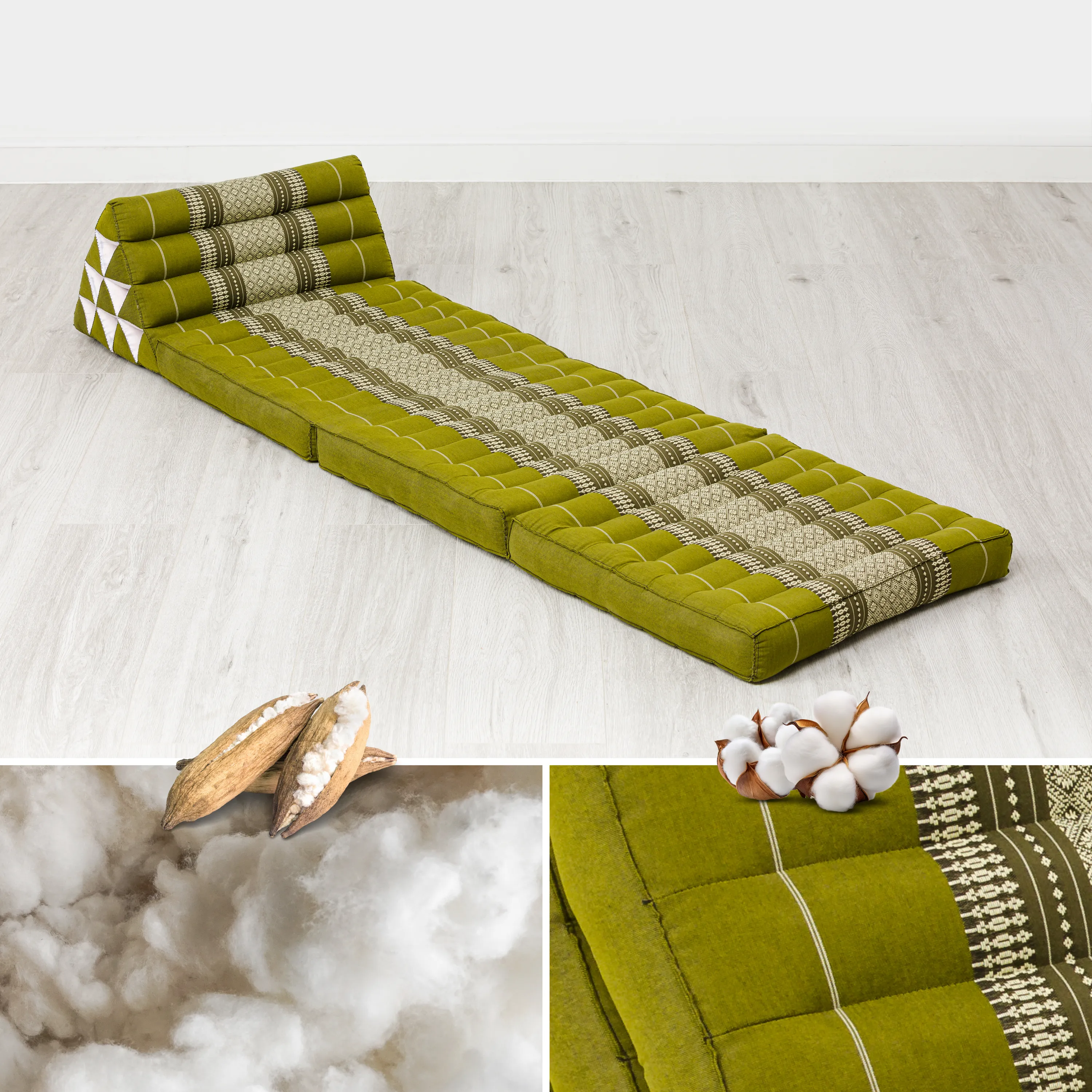 Kapok Thai Cushion 3 Fold, Classic