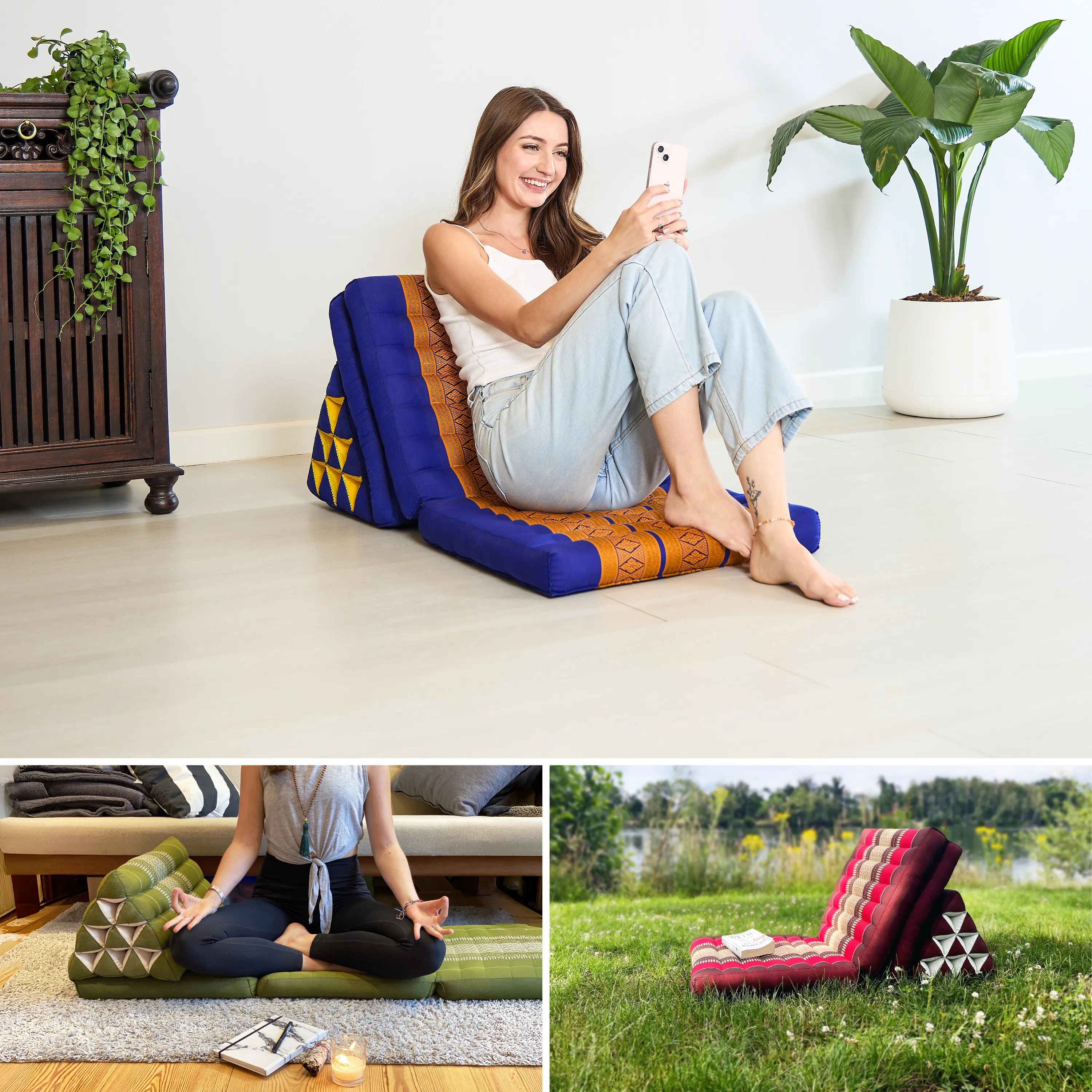 Kapok Thai Cushion 3 Fold, Classic