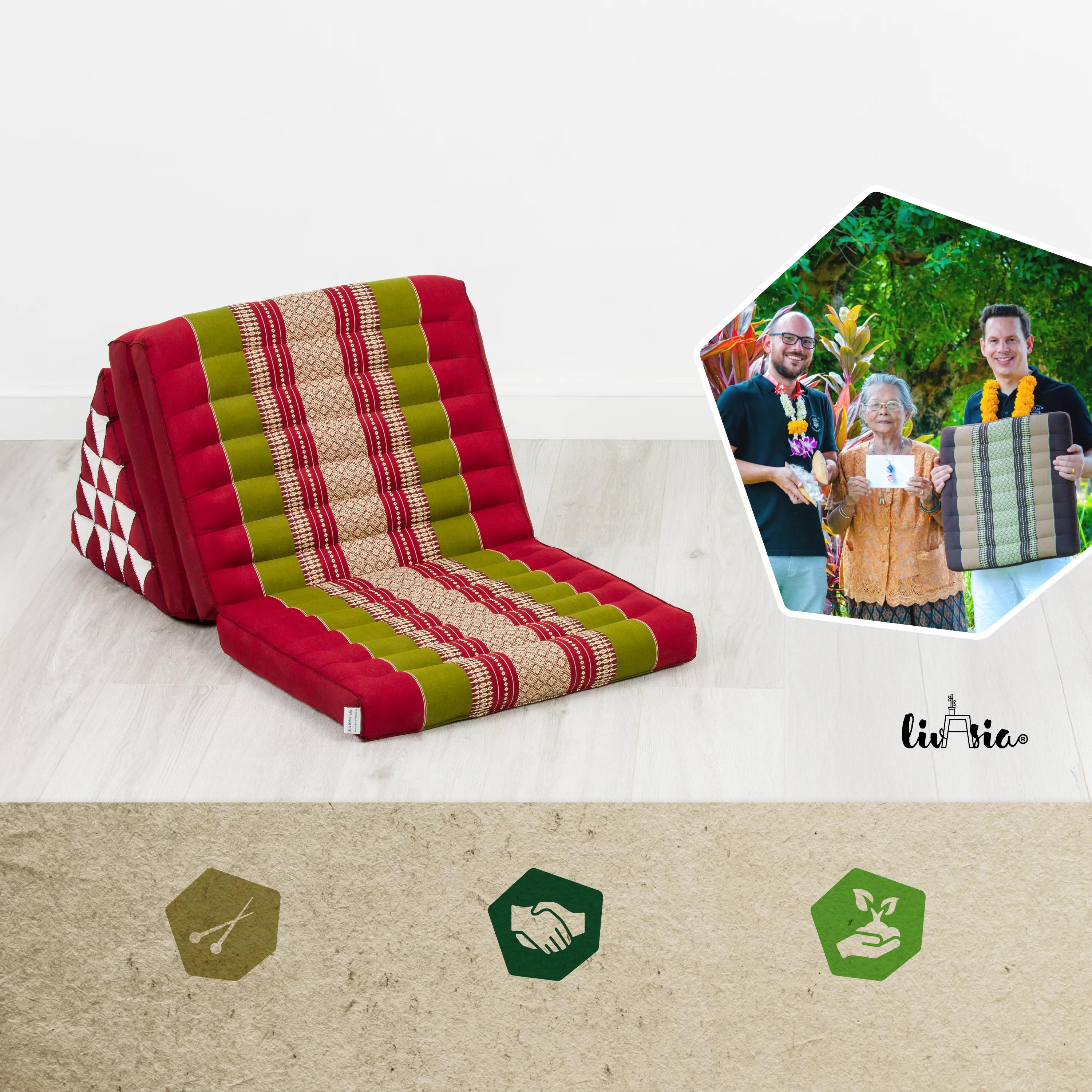 Kapok Thai Cushion XXL Tall